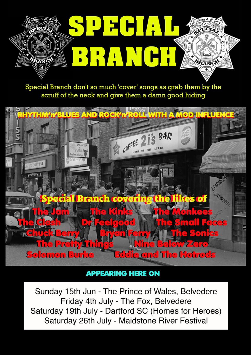 A few gigs coming up - Special Branch