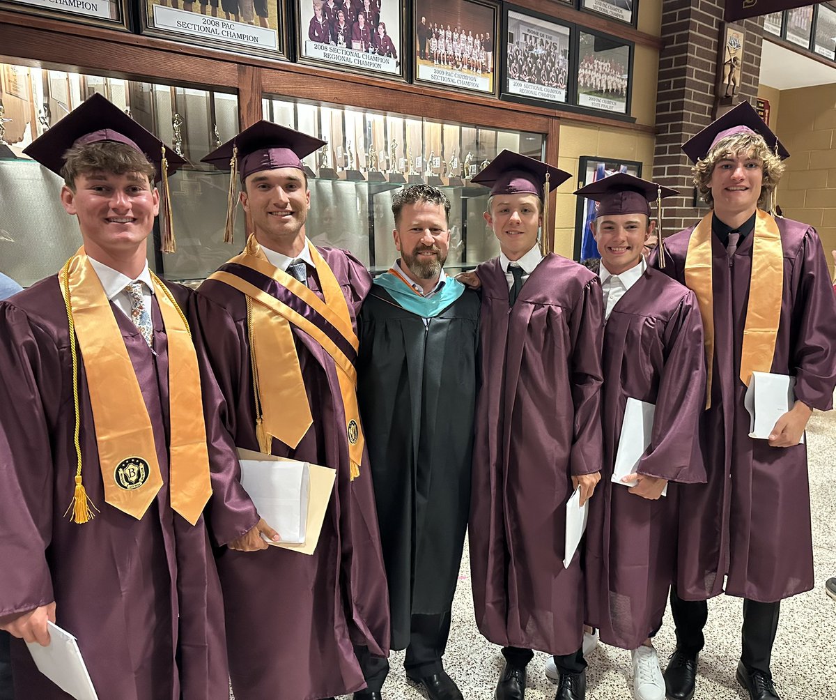 Congratulations to this group of seniors and their families. Brody Knowles, Seth Parsons, Karson Britton, Grant Stinson and Connor Marvel have bright futures! Looking forward to the next month together.