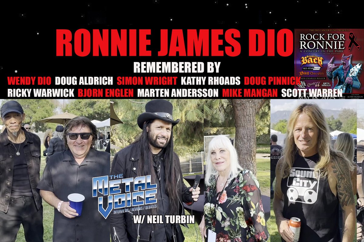 What did Ronnie mean to you?

ALL NEW Rock for Ronnie James Dio 2025 Report by Neil Turbin   Cameraman Gus Dubberin
youtu.be/KBn26VfyVH8

Artists Remember Ronnie w/ Wendy Dio, Doug Aldrich (Dead Daisies, Dio) , Simon Wright (AC/DC Dio), Doug Pinnick (Kings X) , Ricky Warwick