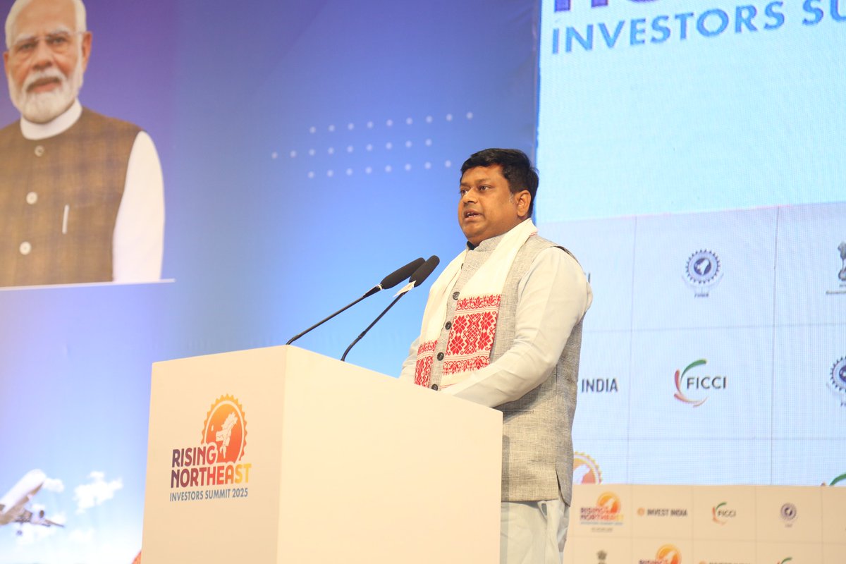 MDoNER India (@mdoner_india) on Twitter photo Shri <a href="/DrSukantaBJP/">Dr. Sukanta Majumdar</a>, Minister of State for DoNER while addressing the valedictory session at the Rising Northeast Investors Summit 2025 underscored the summit is result of years of efforts by Ministry of Development of North Eastern Region under the able guidance of Shri Shri <a href="/DrSukantaBJP/">Dr. Sukanta Majumdar</a>, Minister of State for DoNER while addressing the valedictory session at the Rising Northeast Investors Summit 2025 underscored the summit is result of years of efforts by Ministry of Development of North Eastern Region under the able guidance of Shri