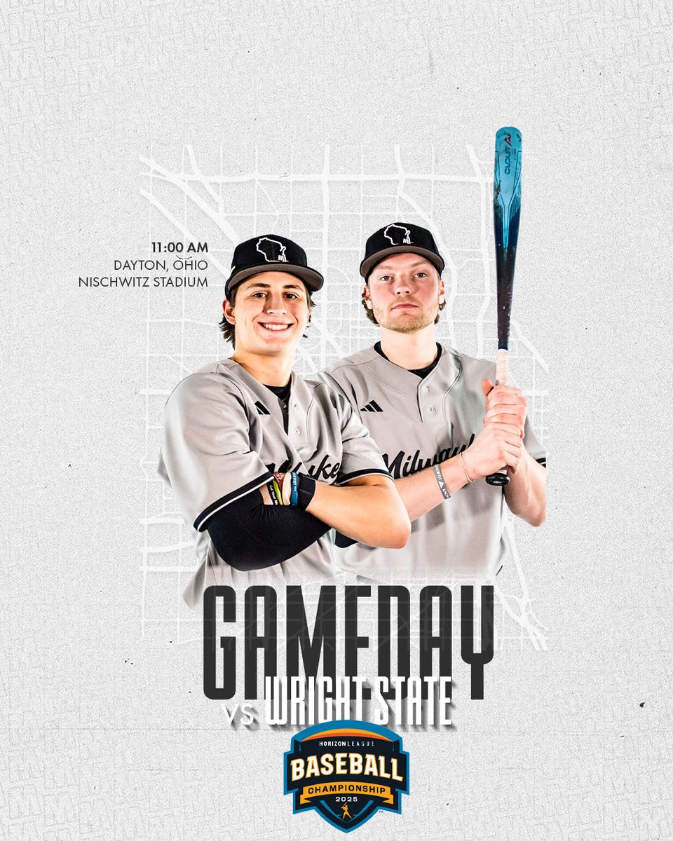 MKE_Baseball's tweet image. You Have Plans Today? Well Break 'Em, It's GameDay!
No. 3 Milwaukee 🆚 No. 1 Wright State
🏆 2025 Horizon League Baseball Championship
🕚 11:00 am (CT)
📍 Dayton, Ohio
🏟️ Nischwitz Stadium
📺 ESPN+ / 📊 mkepanthers.com/coverage
#ForTheMKE | #HLBASE | #MKEBaseball