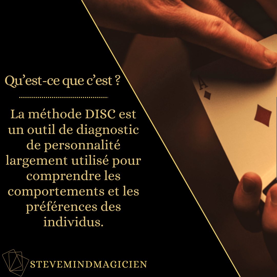 artiste_magie's tweet image. La méthode DISC est un outil puissant d’analyse comportementale,

#MéthodeDISC #Comportement #DéveloppementPersonnel #Communication #Leadership #magicien #magie #www.stevemindmagicien.fr