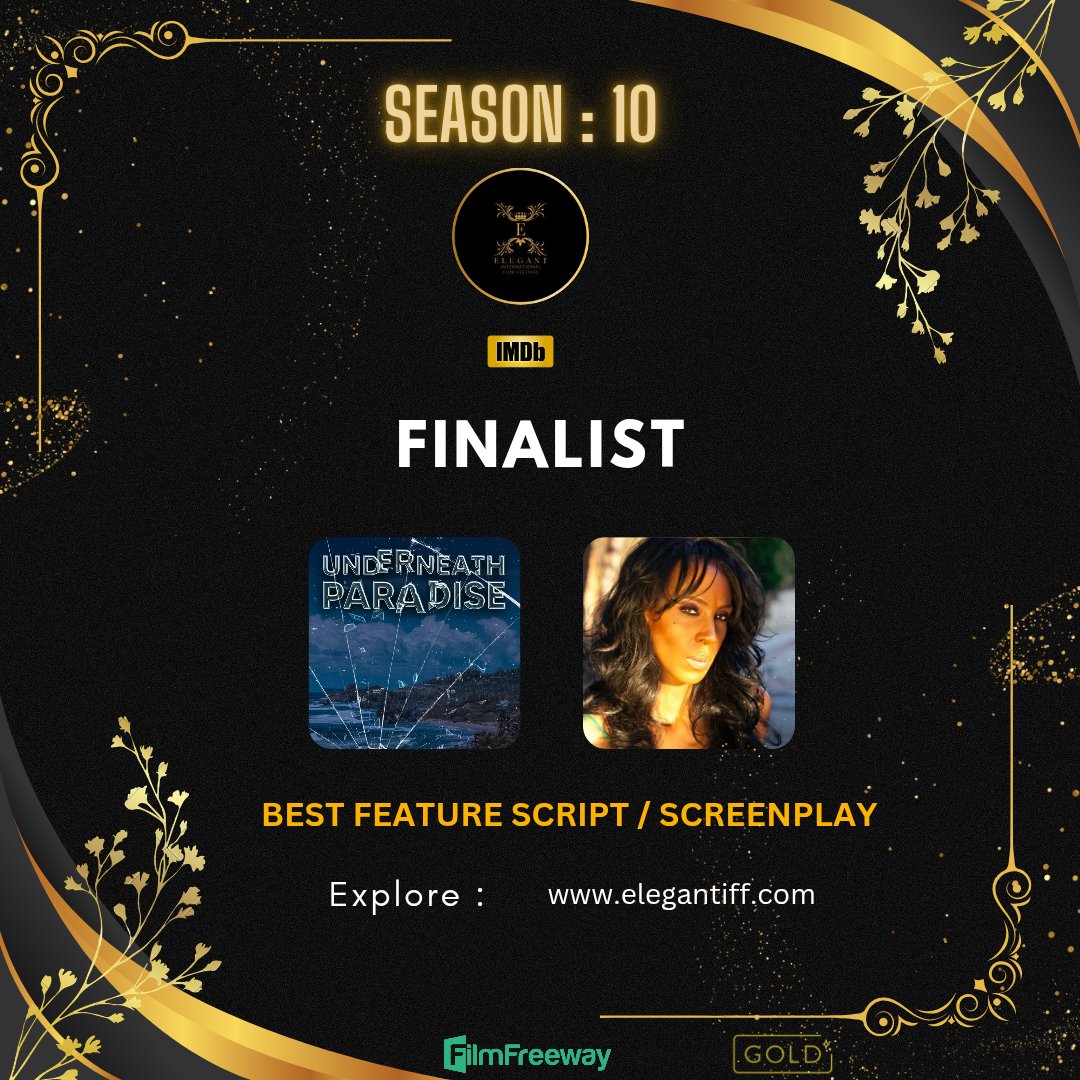elegantiff's tweet image. Big congrats on reaching the finals! Your dedication truly shines through. Thanks for your exceptional project submission—it's an honor to have your talent on board.

 #Finalist #BestFeatureScript #Screenplay