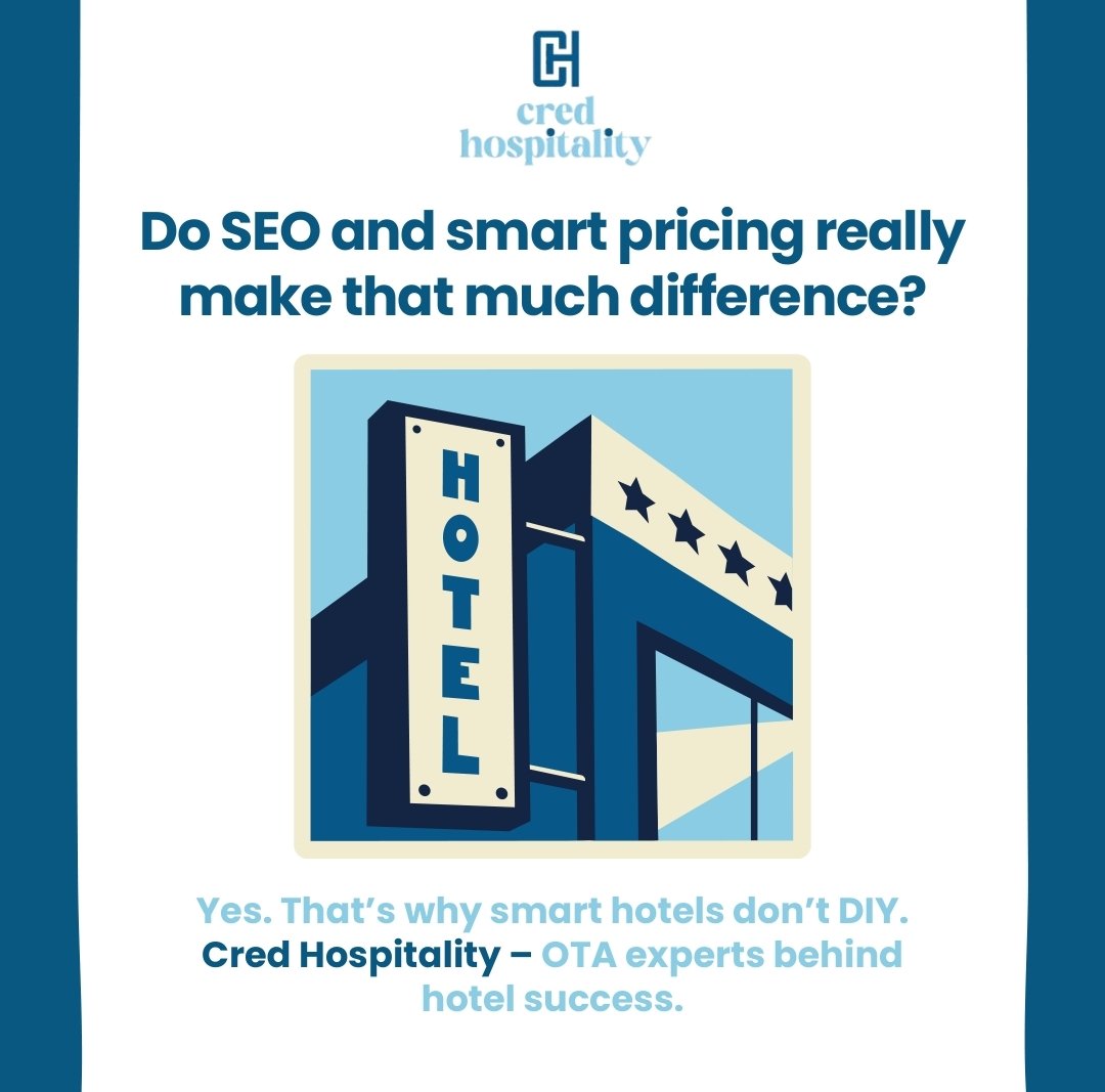 CredHospitality's tweet photo. Hotels have feelings too. (Kinda.)
If yours could talk, it would ask for better reviews, more clicks, and higher rankings.
That’s where we come in.
#CredHospitality #OTAManagement #HotelMarketing #IfHotelsCouldTalk https://t.co/WaEIHe2XuU