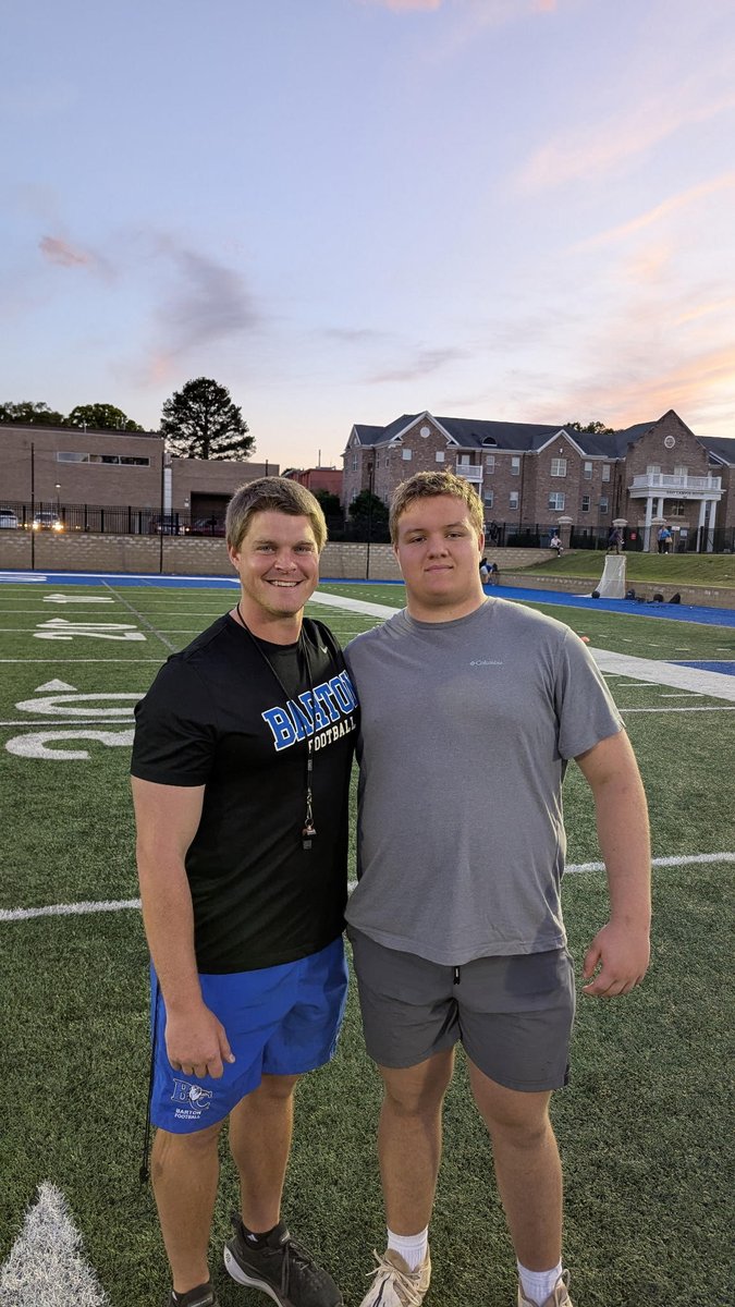 DrewBanaghan's tweet image. Had a great time @barton_fb camp yesterday. Thanks @coach_cavery for letting me come compete.