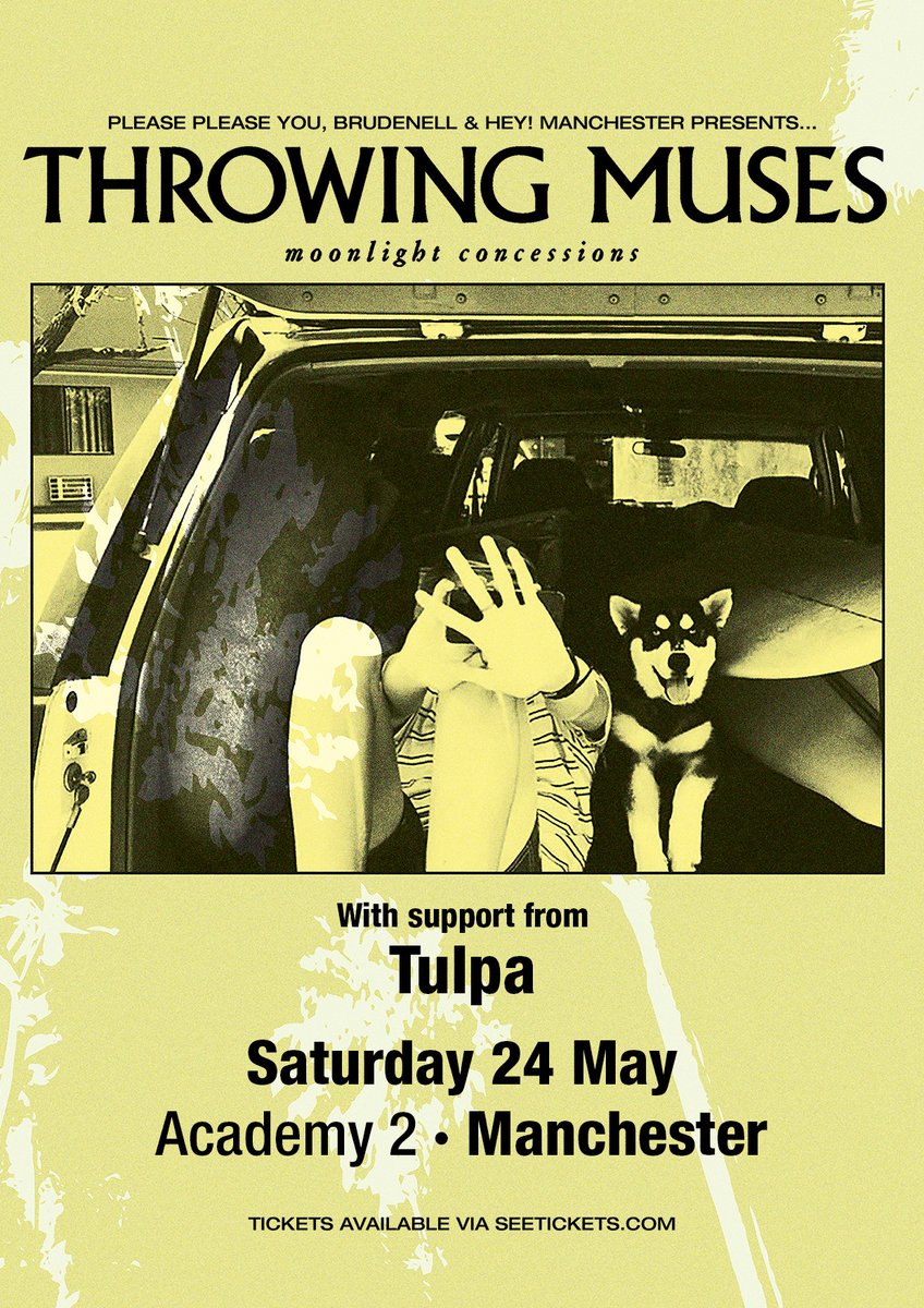 Hey! Manchester (@heymanchester) on Twitter photo TONIGHT: We team up with <a href="/PleasePleaseYou/">Please Please You</a> and <a href="/BrudPresents/">Brudenell Presents</a> to welcome <a href="/throwingmuses/">Throwing Muses</a> to <a href="/MancAcademy/">Manchester Academy🐝</a> 2! Doors 7.30pm, <a href="/tulparockband/">Tulpa</a> are on at 8pm and Throwing Muses at 9pm. Some tickets are still available - full info: heymanchester.com/throwing-muses… TONIGHT: We team up with <a href="/PleasePleaseYou/">Please Please You</a> and <a href="/BrudPresents/">Brudenell Presents</a> to welcome <a href="/throwingmuses/">Throwing Muses</a> to <a href="/MancAcademy/">Manchester Academy🐝</a> 2! Doors 7.30pm, <a href="/tulparockband/">Tulpa</a> are on at 8pm and Throwing Muses at 9pm. Some tickets are still available - full info: heymanchester.com/throwing-muses…