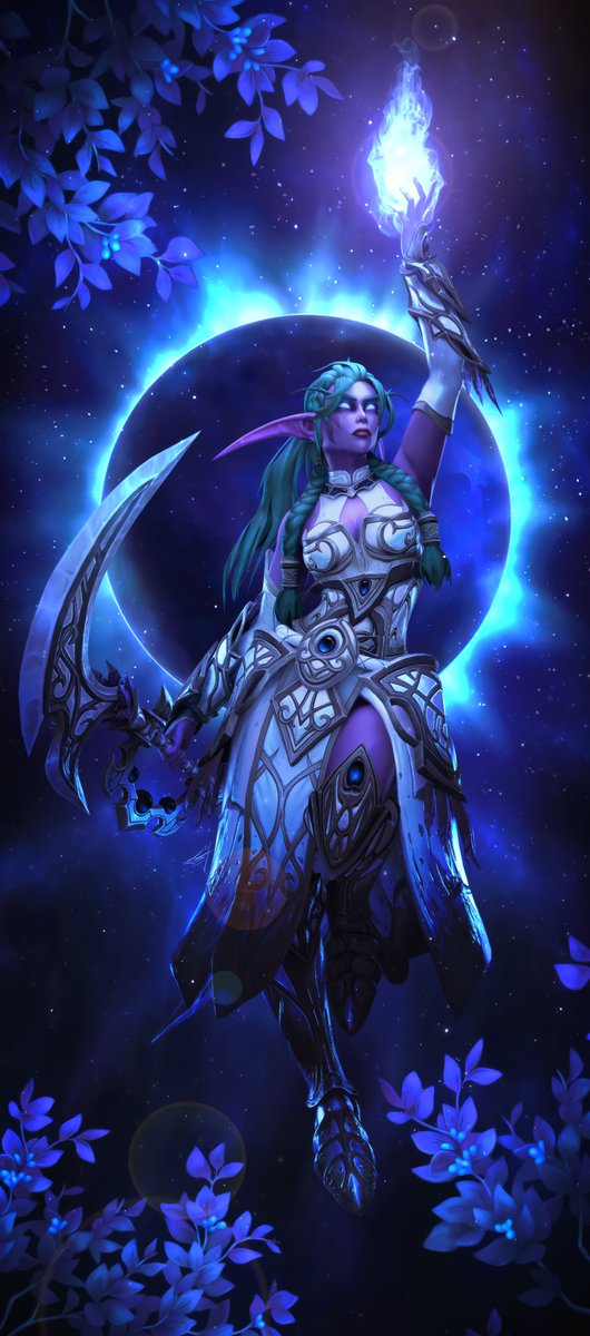 "Chosen of Elune". 💙

#worldofwarcraft
