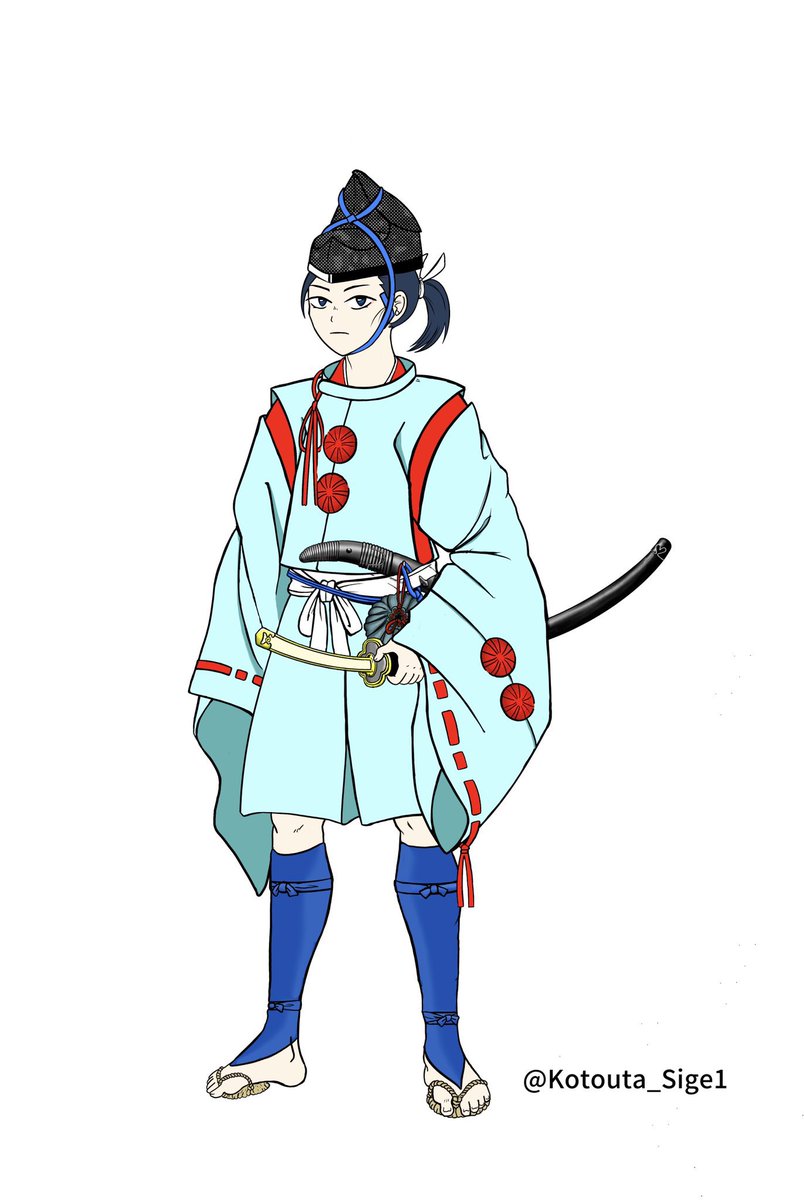 「#歴史創作 #クリエイター様の中に青の作品をお持ちの方はいらっしゃいませんか」|重藤小藤太のイラスト