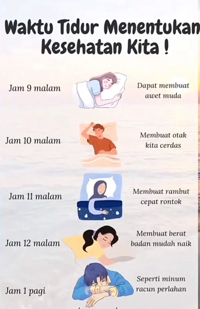 Cermati jam tidur yukk gaes...liat manfaat nya...✍️✍️✍️👍👍🤩🫰😂