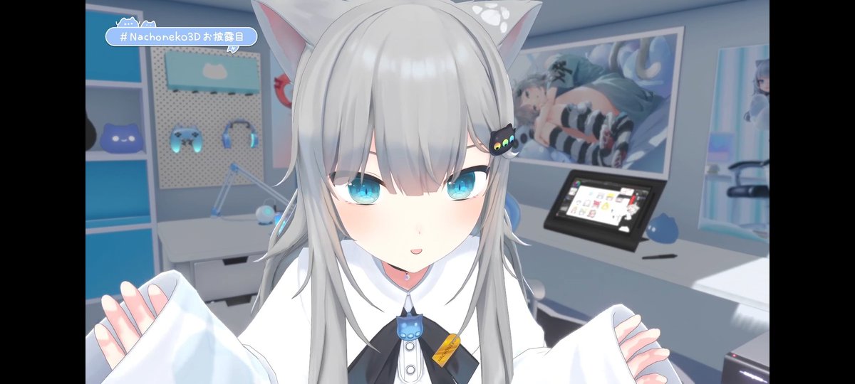 KoroTaiH0102's tweet photo. ナチョが可愛すぎて、
スクショボタン、そろそろストライキ起こしそう。
🩵🩵🩵
#Nachoneko3Dお披露目 https://t.co/yFmvhSxbBE