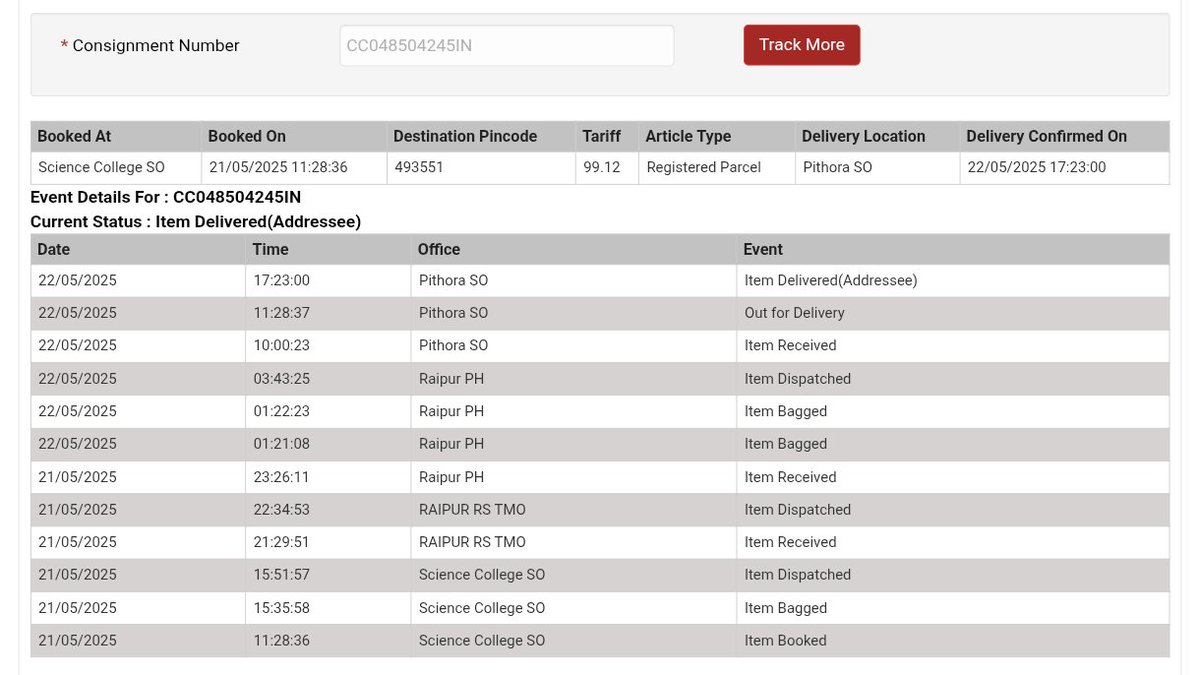 riteshpatel_01's tweet photo. Really disappointed with @IndiaPostOffice . My urgent parcel marked 'delivered' 2 days ago, but I haven’t received it yet. Local post office says “wait 2 more days” as their staff is on leave. Action must be taken. https://t.co/jyGOuOUVLS