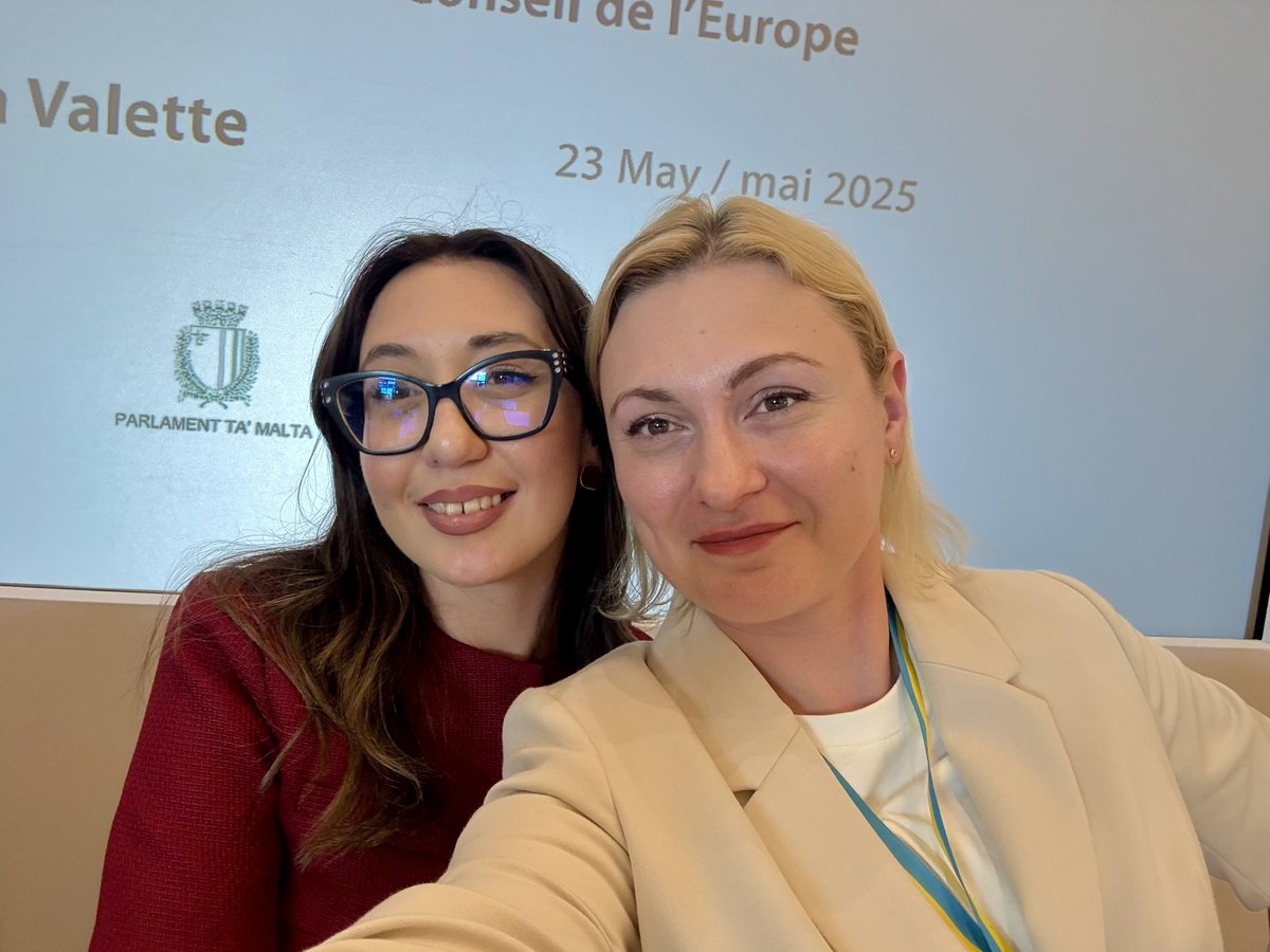 Yevheniia Kravchuk (@kravchukev) on Twitter photo Grateful to the Chairwoman of the Maltese delegation to <a href="/PACE_News/">PACE</a> <a href="/naomicachia/">Naomi Cachia</a> for organising the roundtable “Seen, Heard and In Charge” during the Standing Committee session. It was an honour to speak.
Delighted to see Malta placing youth at the heart of its <a href="/coe/">Council of Europe</a> Presidency! Grateful to the Chairwoman of the Maltese delegation to <a href="/PACE_News/">PACE</a> <a href="/naomicachia/">Naomi Cachia</a> for organising the roundtable “Seen, Heard and In Charge” during the Standing Committee session. It was an honour to speak.
Delighted to see Malta placing youth at the heart of its <a href="/coe/">Council of Europe</a> Presidency!