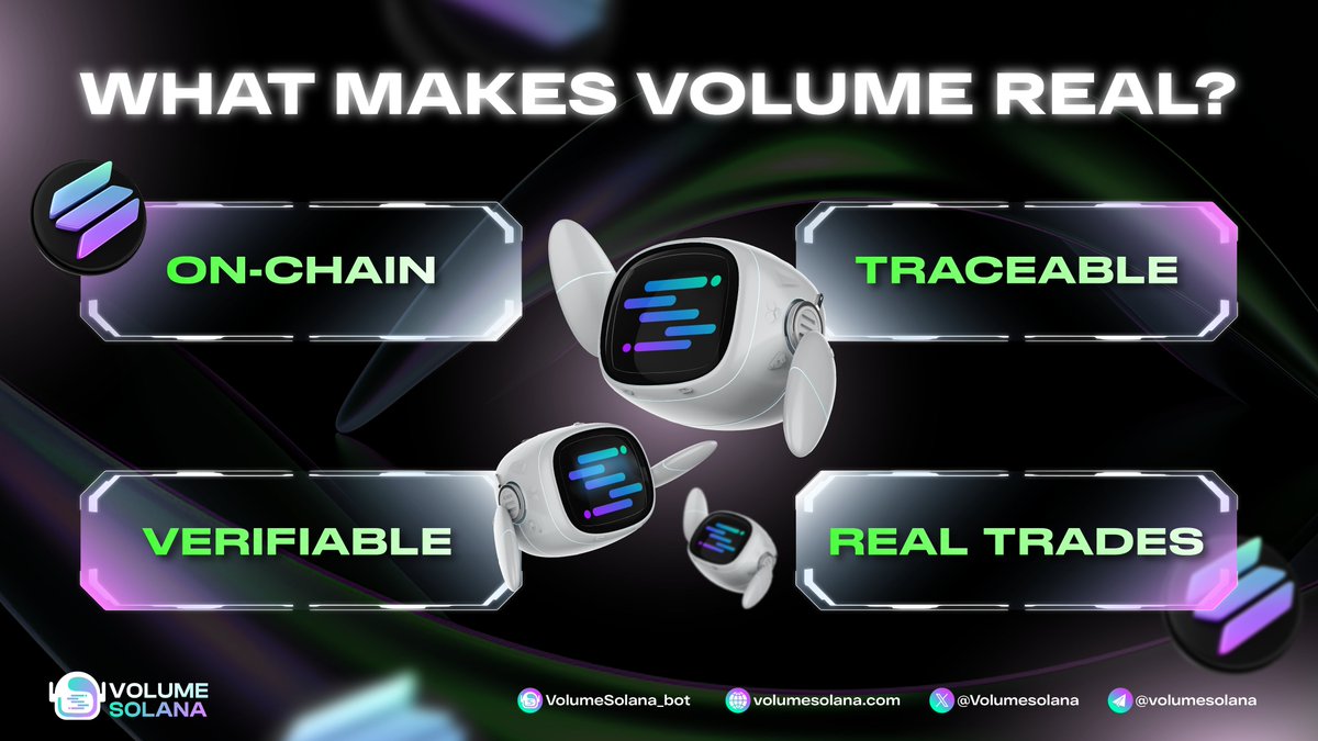 🔎 Not all volume is real. VSB’s is.

Bots can fake. Hype can fade.
But real volume sustains price action.

VSB executes:
✅ On-chain
🔍 Verifiable
🔄 Traceable
📈 Real trades

Projects don’t need noise — they need trust.
They need real liquidity.
👌They need VSB.

🔗 Start here: