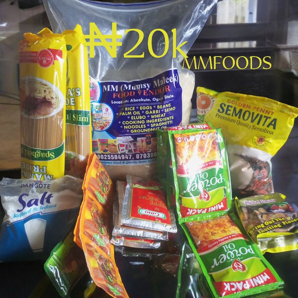 mumsymaleek's tweet photo. I need patronage pls🙏🏼

Please buy from me, i will deliver it with 1 to 2hrs💯 depend on your location. 

5kg rice: ₦7500
10kg- ₦16k

Frame 1: ₦20k
Frame 2: ₦25k
Frame 3: ₦22k

Street feed- ₦10k per pack

Delivery Nationwide. 

#iyaloja #WeekendSales #smallbusiness #Equals https://t.co/yRN1qPjMO7