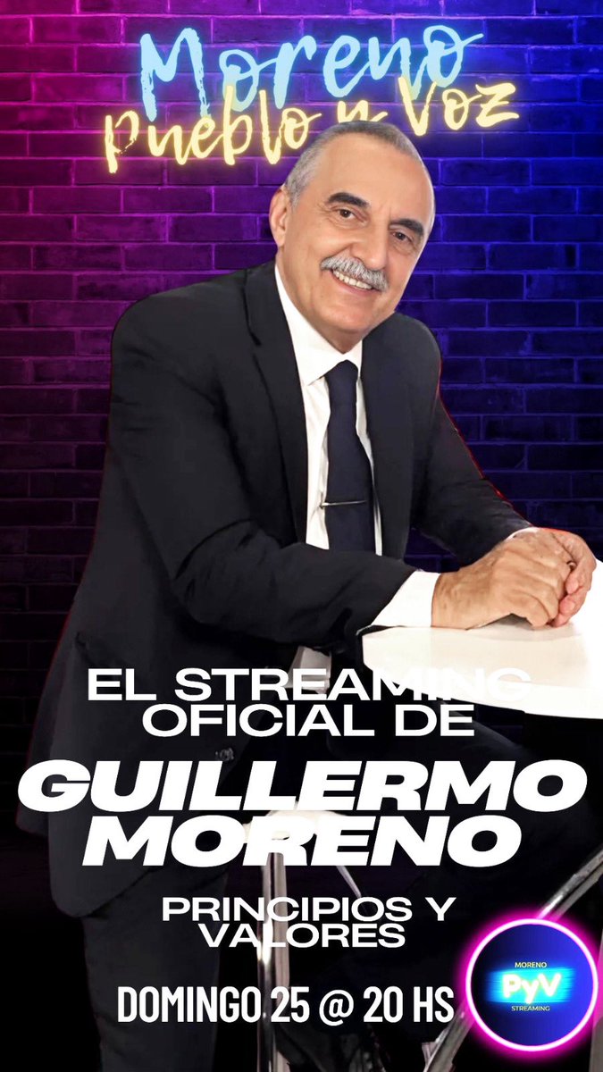 MorenoPuebloVoz's tweet photo. 𝗠𝗼𝗿𝗲𝗻𝗼 𝗣𝘂𝗲𝗯𝗹𝗼 𝘆 𝗩𝗼𝘇
El streaming de Guillermo Moreno está por arrancar…

Primer episodio: domingo 25  @ 20 hs
En vivo por 𝕏 y YouTube → UB Comunidad Organizada https://t.co/ETY1AK8cFm