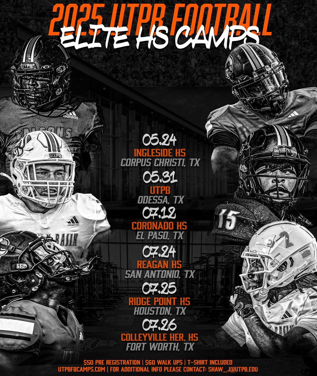 Zack Santolla (@coachsantolla) on Twitter photo Big one this morning in Corpus! 
Still time to register! 
๐ utpbfbcamps.com Big one this morning in Corpus! 
Still time to register! 
๐ utpbfbcamps.com