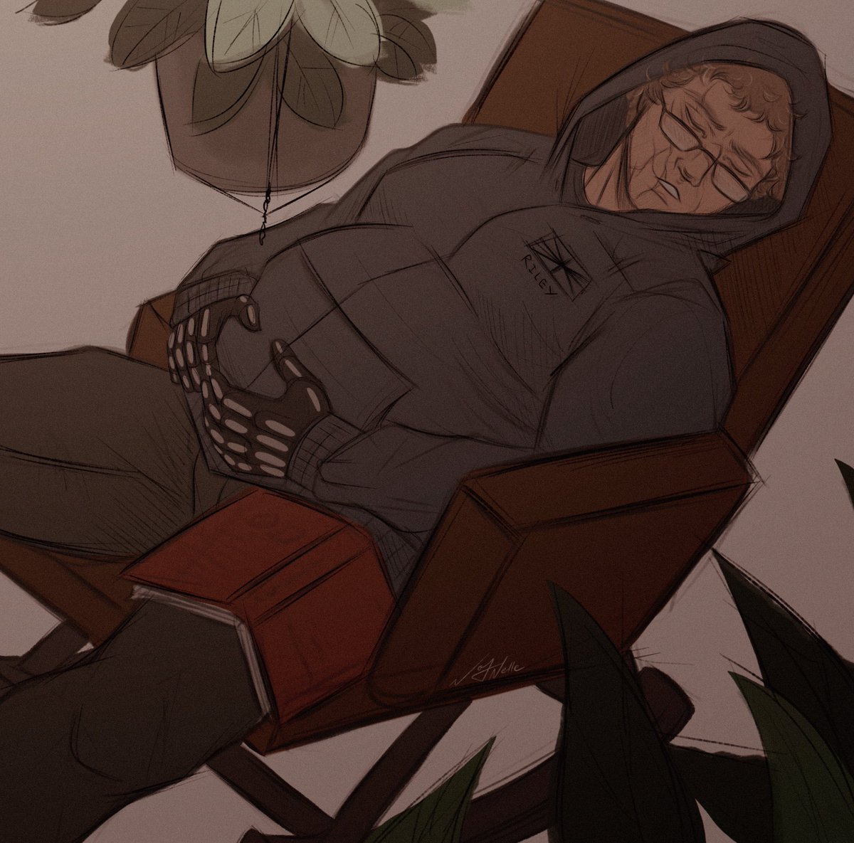 kofi sketch req.

he fell asleep 😴 #SimonGhostRiley