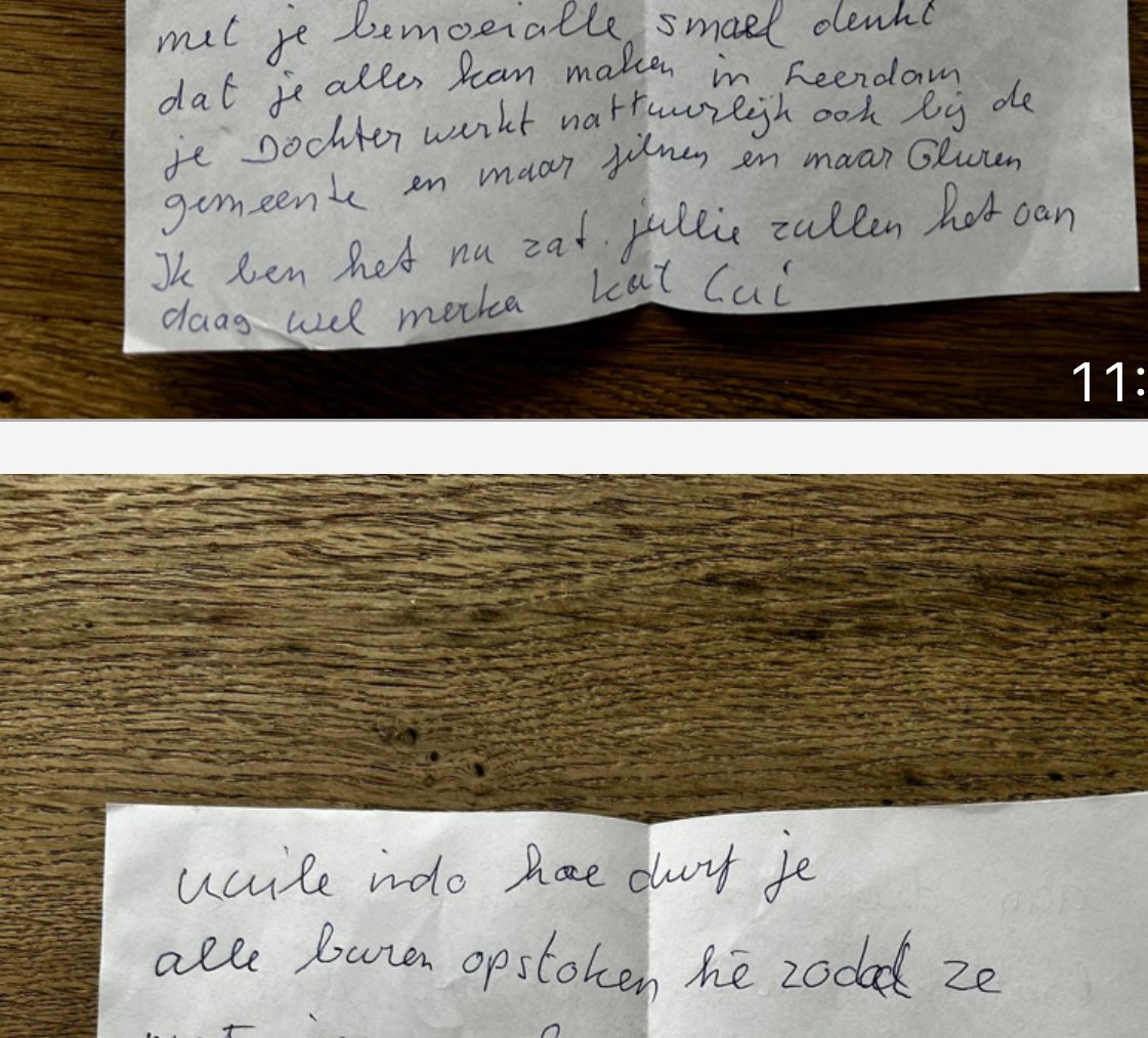 Wat een leuk begin van het weekend… en iedereen doet zijn of haar best maar je zal als 78 en 75-jarige maar bibberend op de bank zitten 🥹 ruim 2 jaar verder en niks opgeschoten… wachten op die granaat dan maar!
