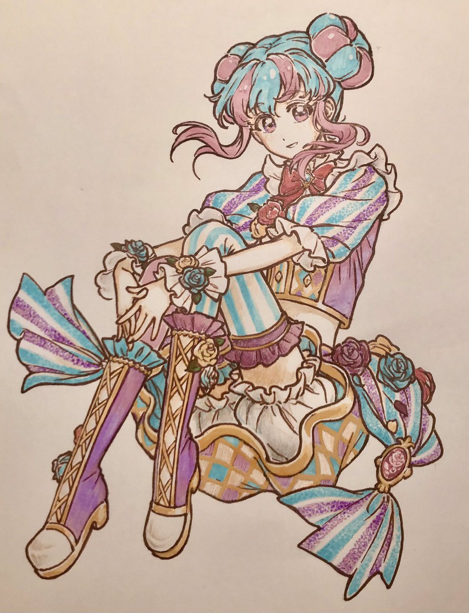 画了 #アイカツスターズ #花園きらら #drawing