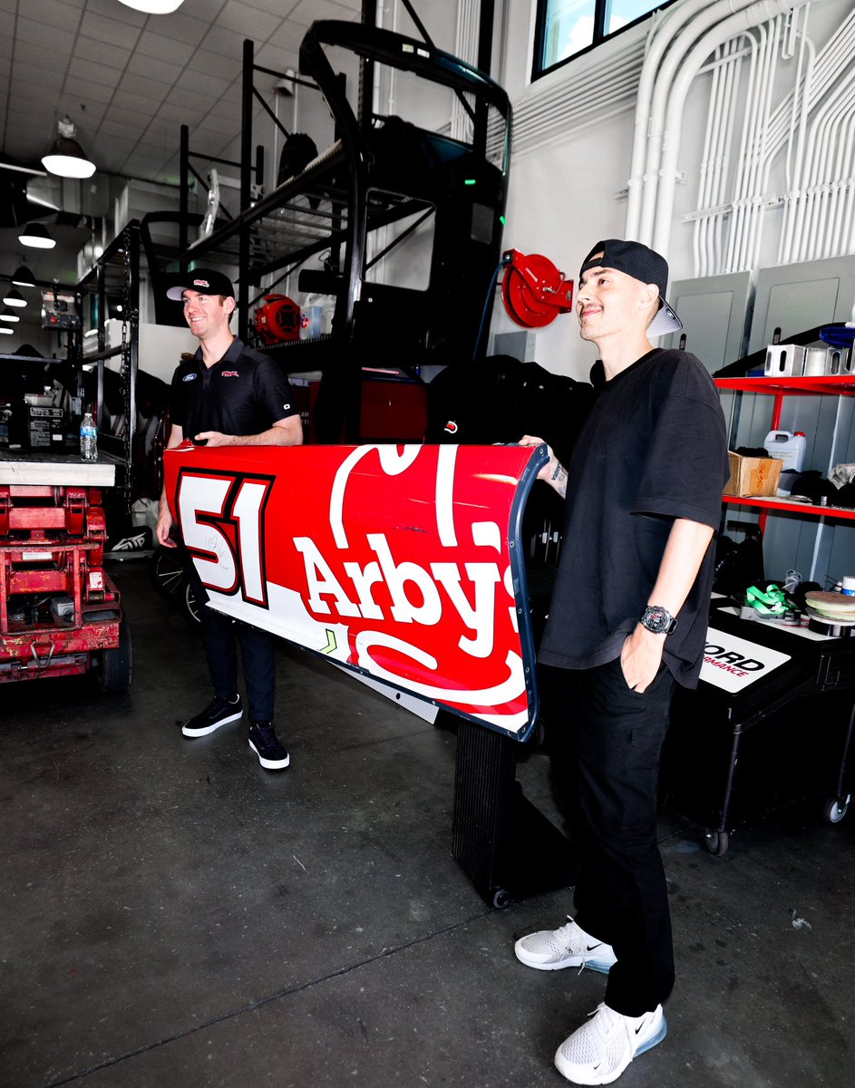 Rex (@rexzilla) on Twitter photo Big love to <a href="/RickWareRacing/">Rick Ware Racing</a> for the tour of their NASCAR shop and my dawg Cody for the side! Big love to <a href="/RickWareRacing/">Rick Ware Racing</a> for the tour of their NASCAR shop and my dawg Cody for the side!
