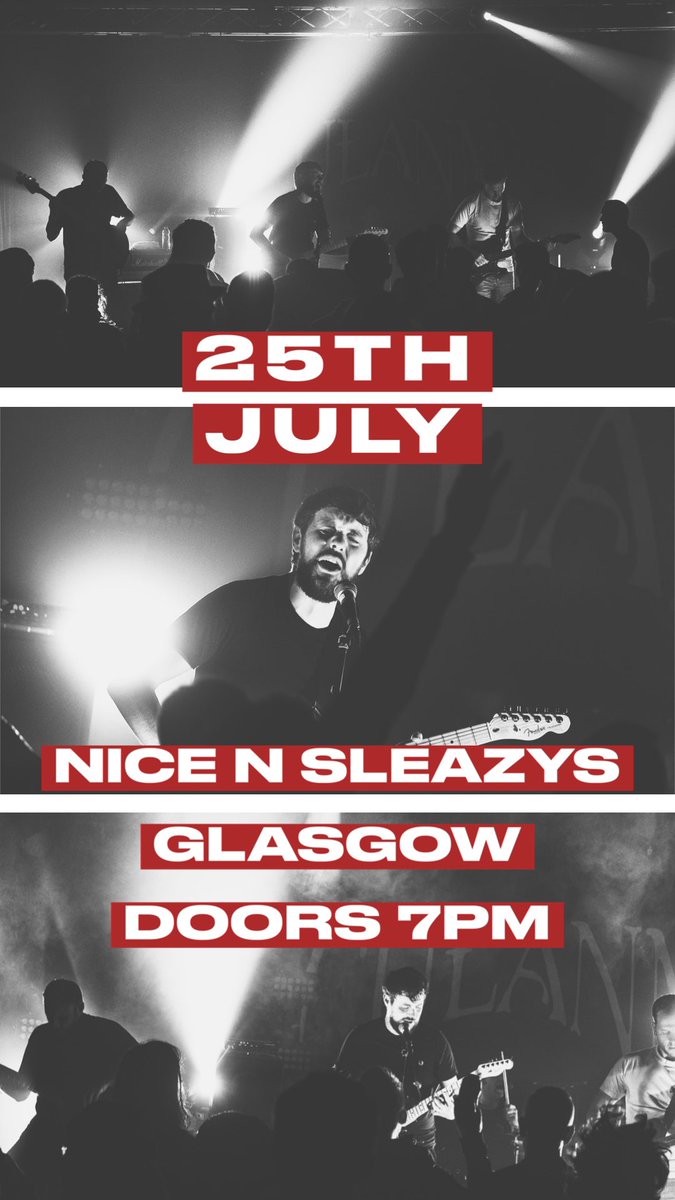 Culann (@culann) on Twitter photo Our next show is in Glasgow at <a href="/nice_n_sleazy/">Nice N Sleazy</a> on the 25th July!
Tickets on-sale now:
skiddle.com/whats-on/Glasg⦠Our next show is in Glasgow at <a href="/nice_n_sleazy/">Nice N Sleazy</a> on the 25th July!
Tickets on-sale now:
skiddle.com/whats-on/Glasgβ¦