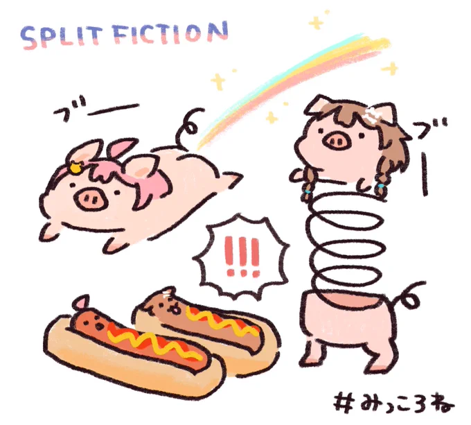 ブタさんのステージ可愛かったw🐖🌈✨🌭💕
#みっころね #miko_Art #できたてころね 