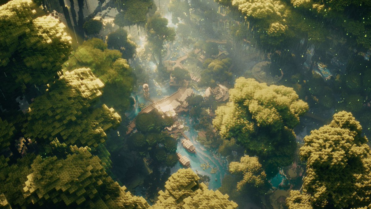 claucefx's tweet image. 🌳🛖

Build by @000pierrot 
#blender3d #minecraft