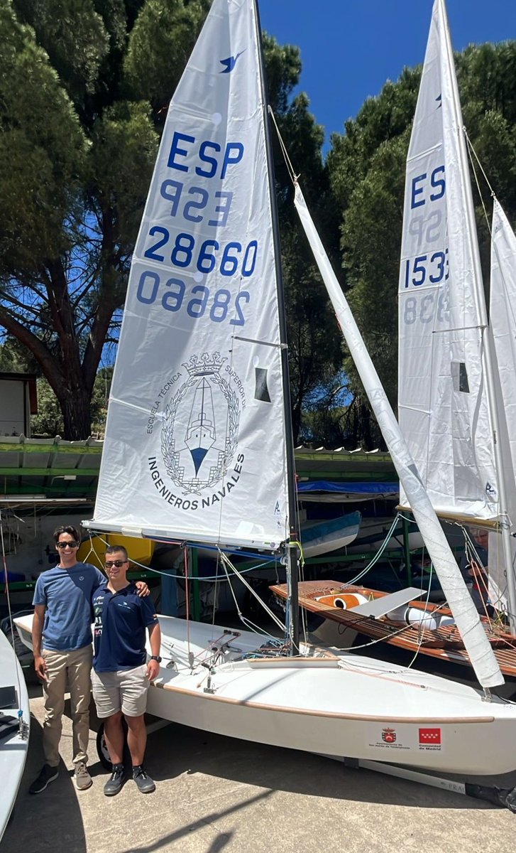 Vicent y Roque, representando al Club Náutico de la <a href="/ETSIN_Oficial/">ETSI Navales de la UPM</a> de <a href="/La_UPM/">Universidad Politécnica de Madrid</a> en el LXIII Trofeo San Isidro de Snipe en el Real Club Náutico de Madrid.
#etsinavales #somoupm #rcnm #realclubnauticodemadrid #snipe #vela