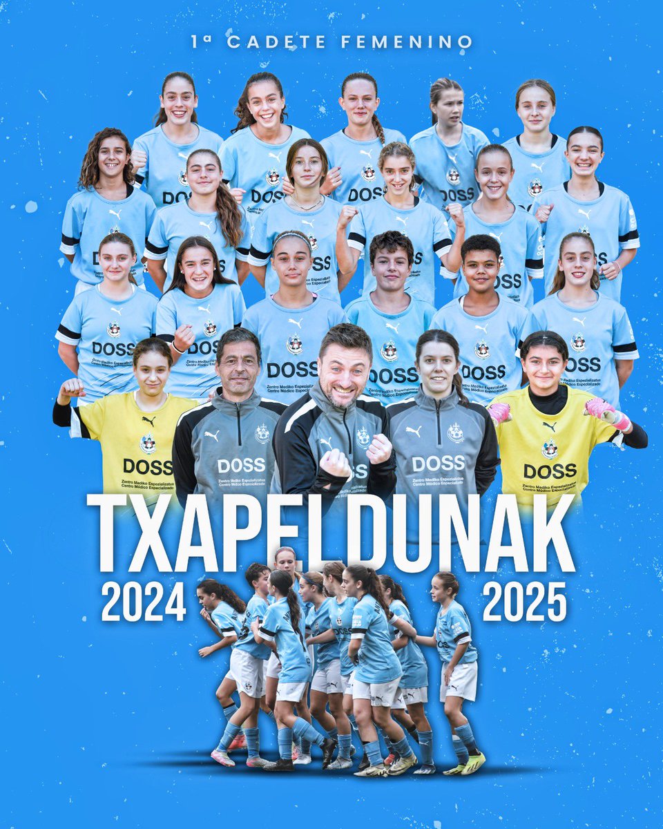 🏆 𝗟𝗜𝗚𝗔𝗞𝗢 𝗧𝗫𝗔𝗣𝗘𝗟𝗗𝗨𝗡𝗔𝗞 🏆

¡El Cadete Primera se proclama campeón de Liga! 🥇

¡Grandísima temporada y grandísimo trabajo, celestes! Zorionak! 🩵