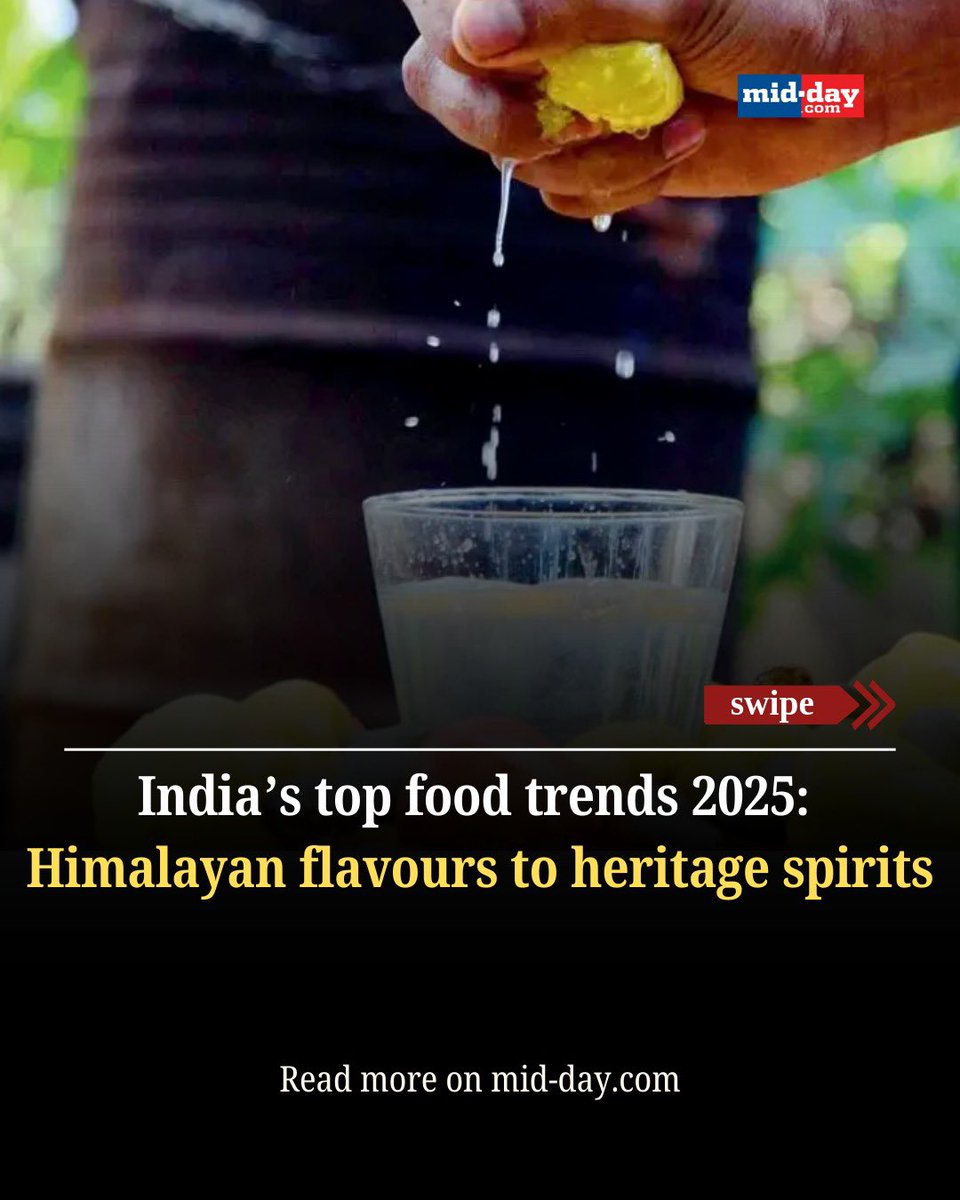 mid_day's tweet photo. As India’s culinary landscape transforms, the Godrej Food Trends Report 2025 reveals a growing appetite for immersive dining experiences, with 74% of experts predicting a rise in multi-course tasting menus.
The future of food is all about storytelling, flavour, and experience.
#FoodTrends2025 #ExperientialDining #IndiaEats #CulinaryEvolution
https://t.co/XrrhHvBaON