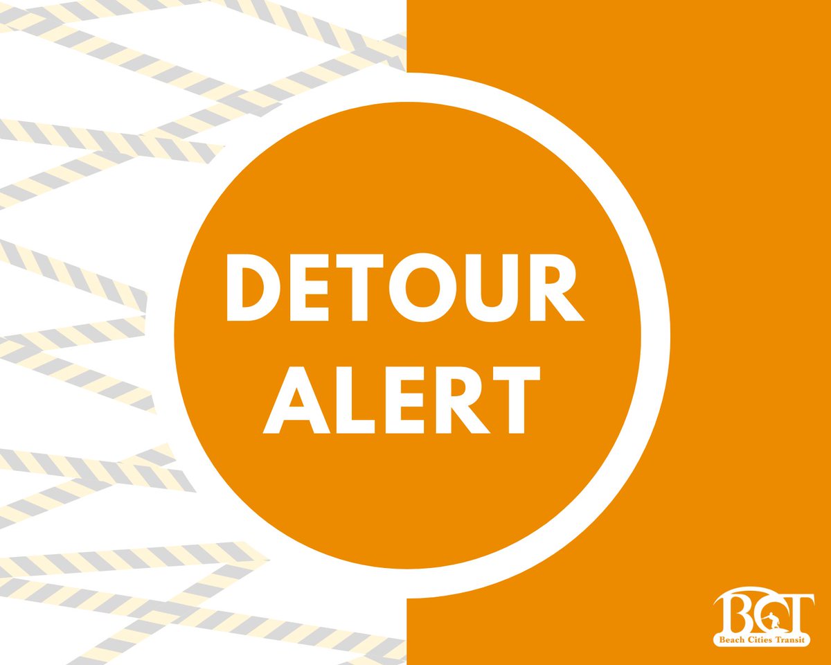 RedondoBeachBCT's tweet photo. #BCT109 detour 5/24 - 5/27 from 6am - 10:30pm  - Fiesta Hermosa. Details: https://t.co/g3GHBNsbMj https://t.co/ECL1xObdZV