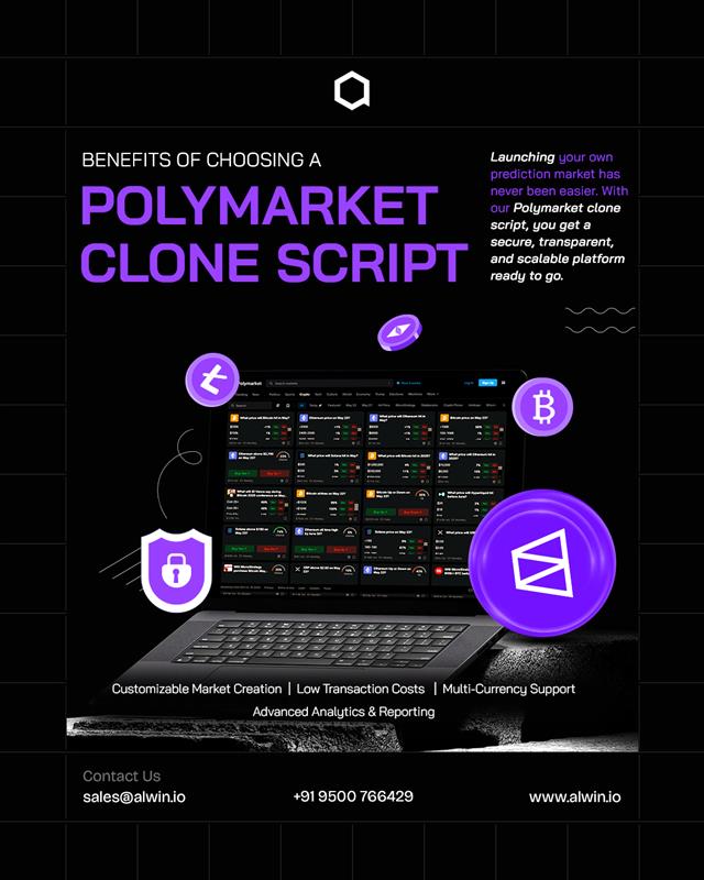 AlwinTechnology's tweet image. 🔮 Build Your Own Prediction Market with Polymarket Clone Script

Let’s connect today:
📩 sales@alwin.io
📱 +91 9500 766429

🌐 alwin.io/polymarket-clo…

#wealwin #predictionmarkets #blockchain #cryptosolutions #web3 #polymarketclone