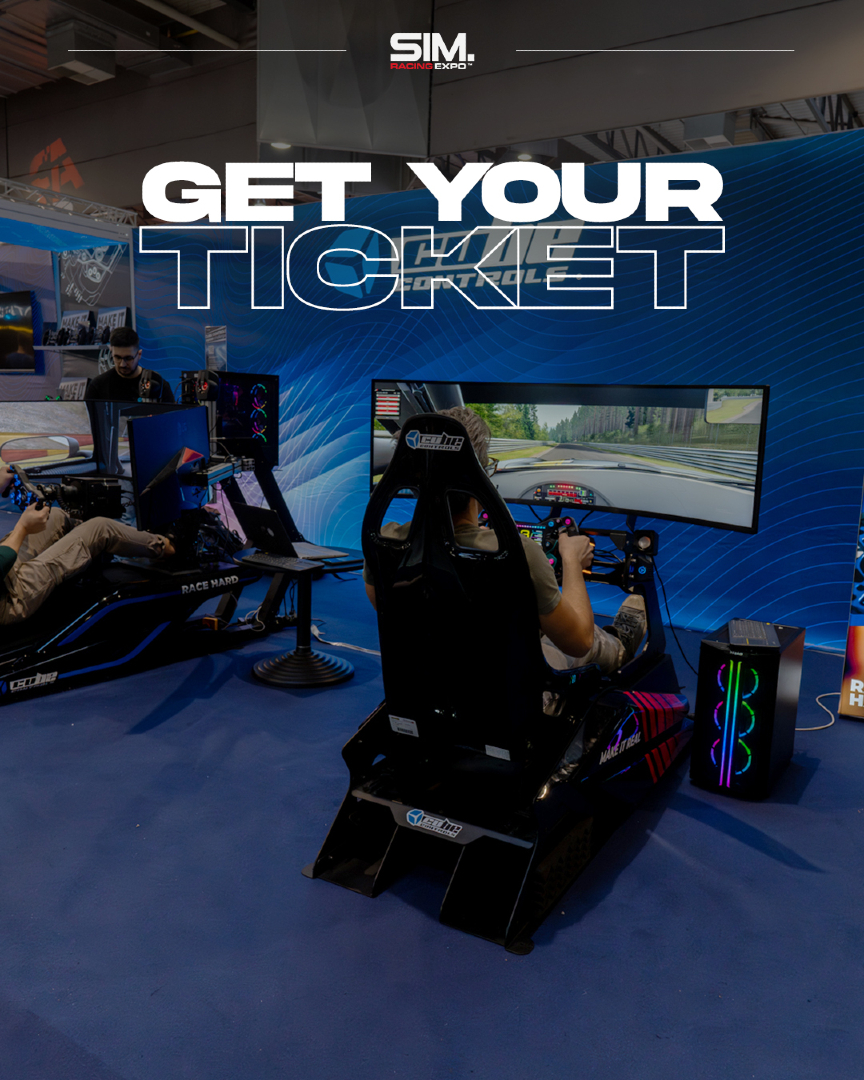 ✅ Tickets are live! Grab yours now: ticket.simracingexpo.de

Mark your calendars! From October 17 to 19, 2025, the SimRacing Expo returns to Dortmund, promising an unforgettable experience for all SimRacing enthusiasts. Don’t miss out – secure your tickets today:

🎟️ Day Ticket