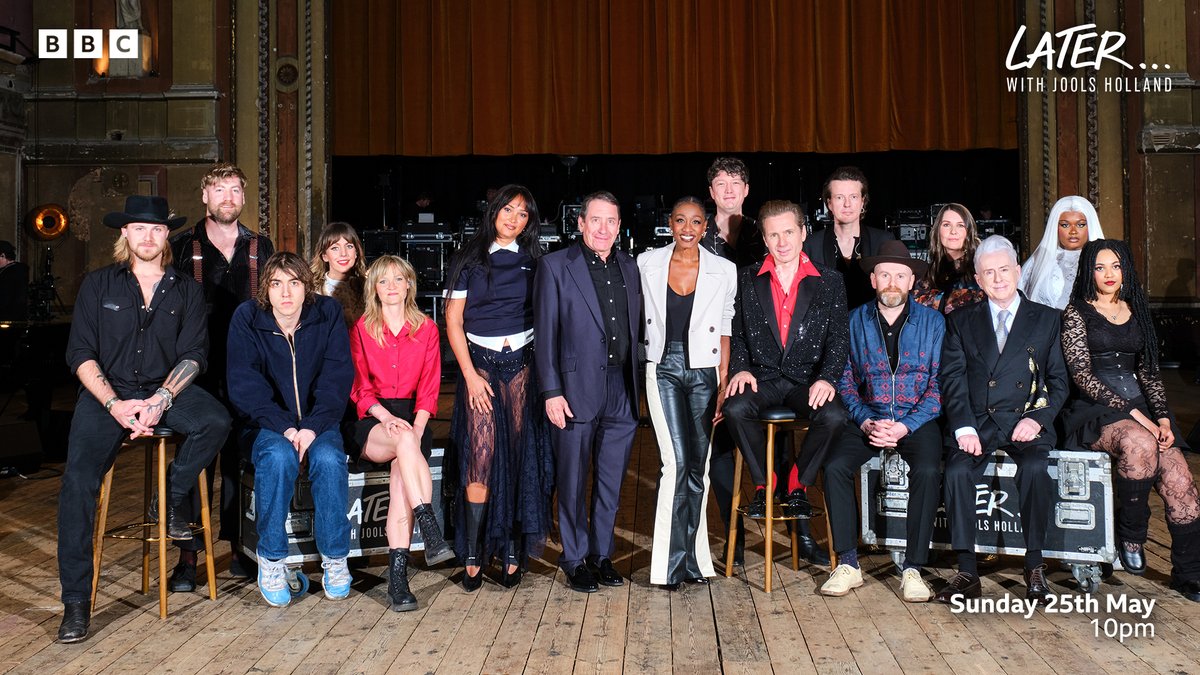 Later...with Jools Holland on BBC Two (@bbclater) on Twitter photo Join us this evening at 10pm on <a href="/BBCTwo/">BBC Two</a> & <a href="/BBCiPlayer/">BBC iPlayer</a> as <a href="/TheJacksonDean/">JacksonDean</a>, <a href="/ALTBLKERA/">ALT BLK ERA</a> and Cameron Winter make their Later… debuts, and we welcome back <a href="/Franz_Ferdinand/">Franz Ferdinand</a>, <a href="/joycrookes/">Joy Crookes</a>, Billy Nomates, <a href="/TheHollyJohnson/">Holly Johnson</a> and <a href="/Beverleyknight/">Beverley Knight💙</a> 🤩 Join us this evening at 10pm on <a href="/BBCTwo/">BBC Two</a> & <a href="/BBCiPlayer/">BBC iPlayer</a> as <a href="/TheJacksonDean/">JacksonDean</a>, <a href="/ALTBLKERA/">ALT BLK ERA</a> and Cameron Winter make their Later… debuts, and we welcome back <a href="/Franz_Ferdinand/">Franz Ferdinand</a>, <a href="/joycrookes/">Joy Crookes</a>, Billy Nomates, <a href="/TheHollyJohnson/">Holly Johnson</a> and <a href="/Beverleyknight/">Beverley Knight💙</a> 🤩