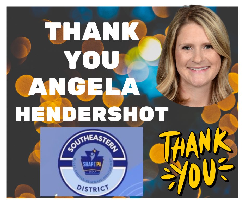 🌟 A Heartfelt Thank You to Angela Hendershot! 🌟

Please join us in giving a BIG thank you to Angela Hendershot for her incredible years of service as the SHAPE SED President! 🙌

👏 Thank you, Angela, for your outstanding leadership and service! 👏
<a href="/CBahendershot/">Angela Hendershot</a> <a href="/SHAPE_PA/">SHAPE PA</a>