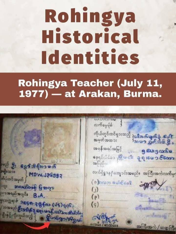 kkn9927's tweet photo. We, the Rohingya, are indigenous to Arakan (now Rakhine State, Myanmar), with centuries of history—from the Mrauk-U Kingdom to British colonial times—proving our identity, culture &amp; contributions. Despite erasure attempts, we stand firm in our heritage &amp; rights.

#RohingyaHistory https://t.co/w5L8X6IwPL