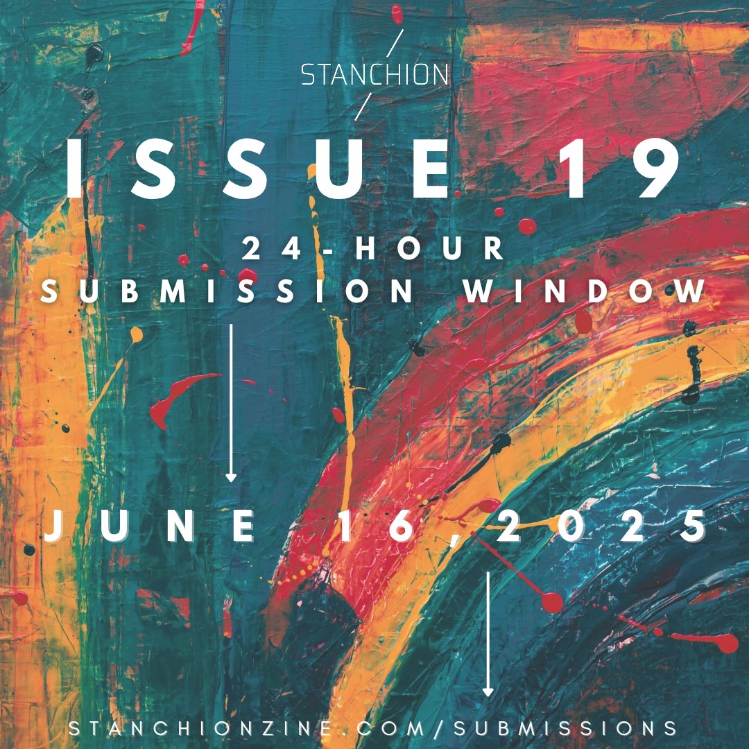 Stanchion (@stanchionzine) on Twitter photo ☆ NEWS ☆
Opening next month to make the 5th anniversary issue. For the 1st time ever, I won't be editing. I'm turning things over to the wonderful <a href="/FBereaud/">François Bereaud</a> to curate Issue 19.
Payments increased to $20. Read all about the guidelines for this issue:
StanchionZine.com/submissions ☆ NEWS ☆
Opening next month to make the 5th anniversary issue. For the 1st time ever, I won't be editing. I'm turning things over to the wonderful <a href="/FBereaud/">François Bereaud</a> to curate Issue 19.
Payments increased to $20. Read all about the guidelines for this issue:
StanchionZine.com/submissions