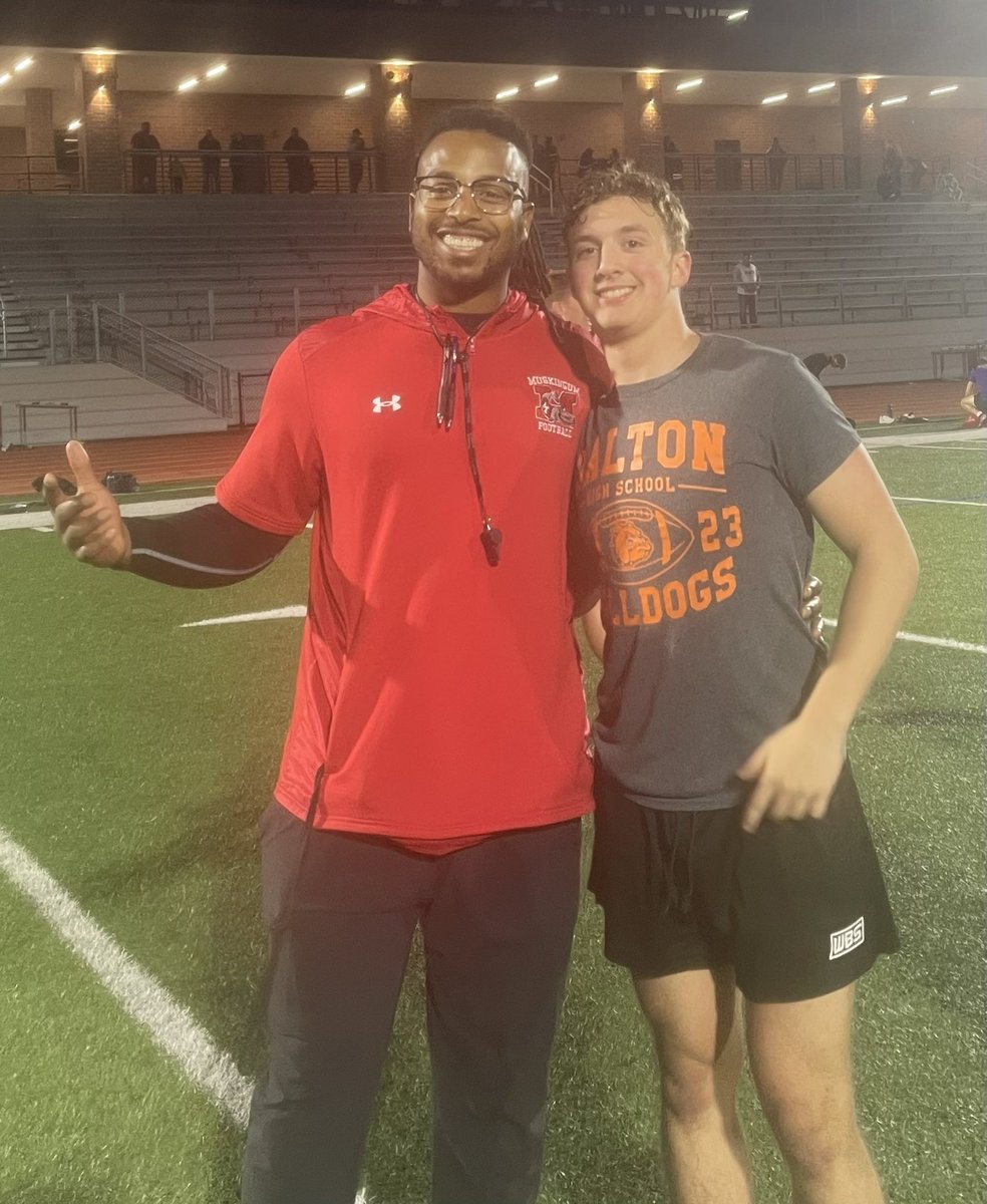 Gage Stitt (@ogcso1) on Twitter photo Had a great time touring <a href="/MuskingumUniv/">Muskingum University</a> and checking out the top-notch facilities! Grateful for the chance to work with <a href="/CoachNBowie/">Nehemiah Bowie</a> at Friday Night Lights Camp. Can’t wait to be back on campus this fall! 🔴⚫️ <a href="/CoachMNardo/">Matt Nardo</a> <a href="/keegan_linwood/">Keegan Linwood</a> <a href="/MuskingumFB/">Muskingum Football</a> Had a great time touring <a href="/MuskingumUniv/">Muskingum University</a> and checking out the top-notch facilities! Grateful for the chance to work with <a href="/CoachNBowie/">Nehemiah Bowie</a> at Friday Night Lights Camp. Can’t wait to be back on campus this fall! 🔴⚫️ <a href="/CoachMNardo/">Matt Nardo</a> <a href="/keegan_linwood/">Keegan Linwood</a> <a href="/MuskingumFB/">Muskingum Football</a>