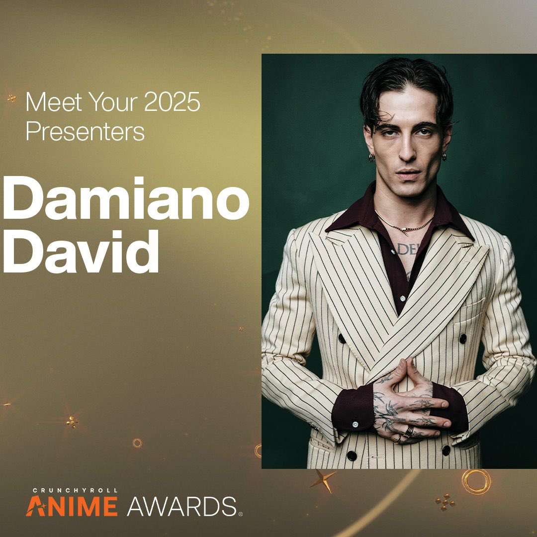 Damiano David (@daviddamiano99) on Twitter photo Tomorrow!
Excited for <a href="/TheAnimeAwards/">The Anime Awards</a> ⭐️
Tune in live - tomorrow 6pm JST
<a href="/Crunchyroll/">Crunchyroll</a> #AnimeAwards
Link to stream on Twitch - twitch.tv/crunchyroll
Link to stream on Youtube - youtube.com/@crunchyroll Tomorrow!
Excited for <a href="/TheAnimeAwards/">The Anime Awards</a> ⭐️
Tune in live - tomorrow 6pm JST
<a href="/Crunchyroll/">Crunchyroll</a> #AnimeAwards
Link to stream on Twitch - twitch.tv/crunchyroll
Link to stream on Youtube - youtube.com/@crunchyroll