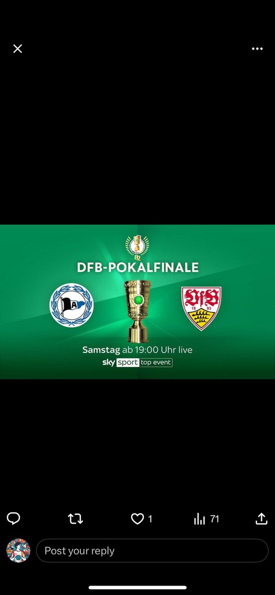 90minsPod's tweet image. Are a 3rd division team in the German Cup final today? 😳 Wow! #DFBPokalfinale #bundesliga