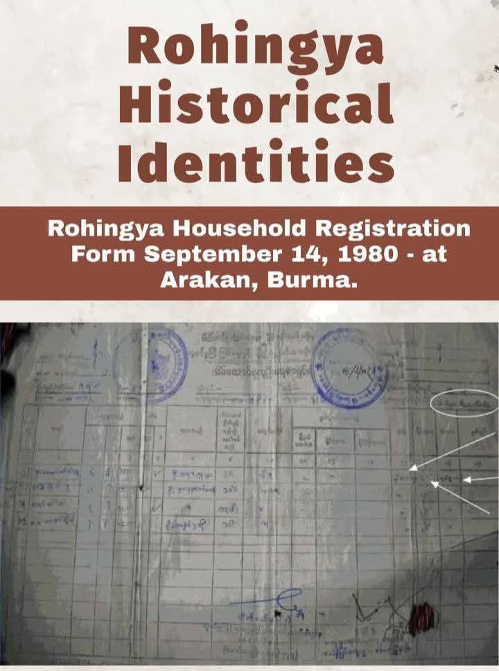 kkn9927's tweet photo. We, the Rohingya are indigenous to Arakan (now Rakhine State, Myanmar) with centuries of history from the Mrauk U Kingdom to British colonial times proving our identity, culture &amp; contributions. Despite erasure attempts, we stand firm in our heritage &amp; rights.

#Rohingyahistory https://t.co/iDc8kj51cK