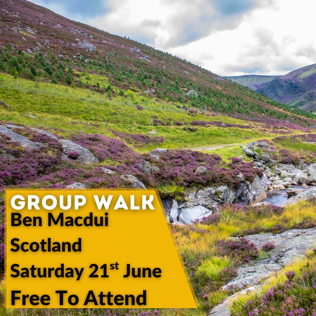 🏔️ Join Blackdog Outdoors for a Mountain Adventure to the Cairngorms National Park 
21st June 2025  
Ready for a truly breathtaking experience? Join Blackdog Outdoors for a hike to Ben Macdui, the second-highest mountain in the UK at 1,309m. 
100% FREE to attend for adults