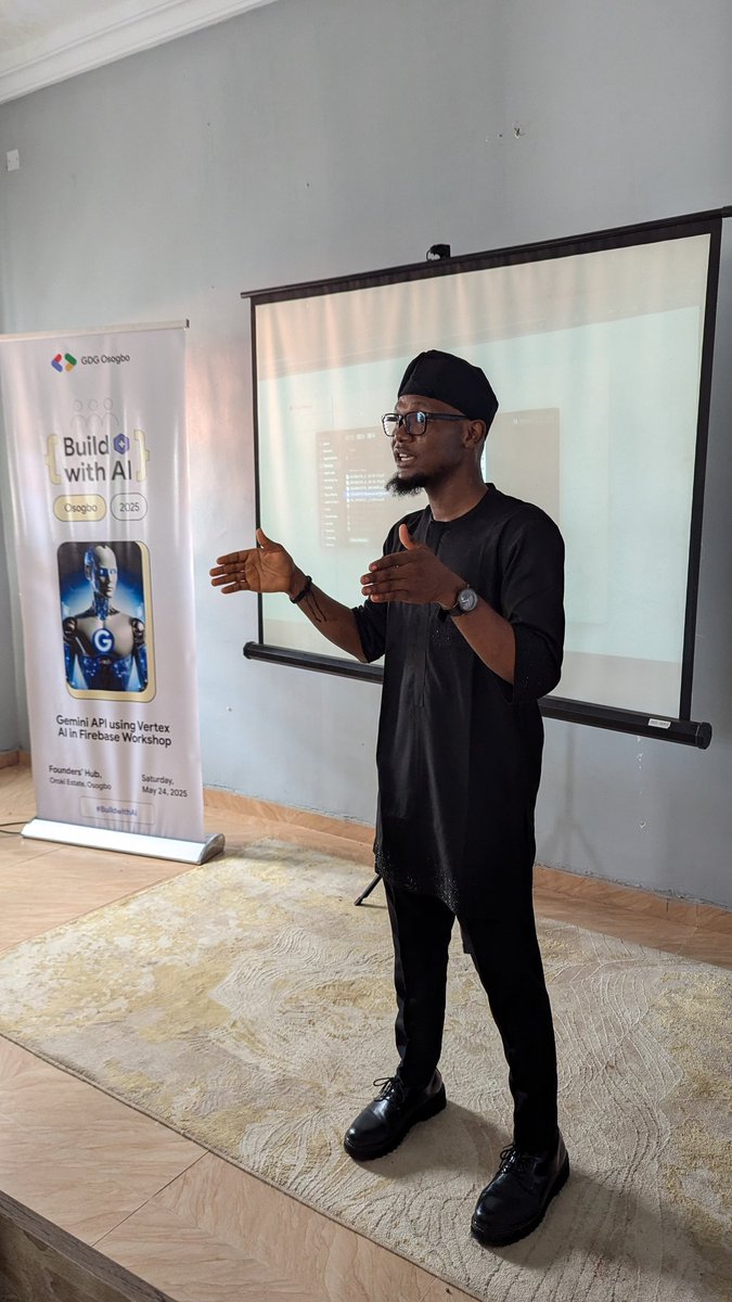 Jide Ipsum (@jide_winjobi) on Twitter photo Learning big ideas using Vertex AI API from Google cloud is insightful. <a href="/unclebigbay143/">UncleBigBay ✨</a> is spending his birthday with <a href="/gdgosogbo/">GDG Osogbo #devfestOsogbo24</a>.
#buildwithai #gdgosogbo #googlecloud Learning big ideas using Vertex AI API from Google cloud is insightful. <a href="/unclebigbay143/">UncleBigBay ✨</a> is spending his birthday with <a href="/gdgosogbo/">GDG Osogbo #devfestOsogbo24</a>.
#buildwithai #gdgosogbo #googlecloud