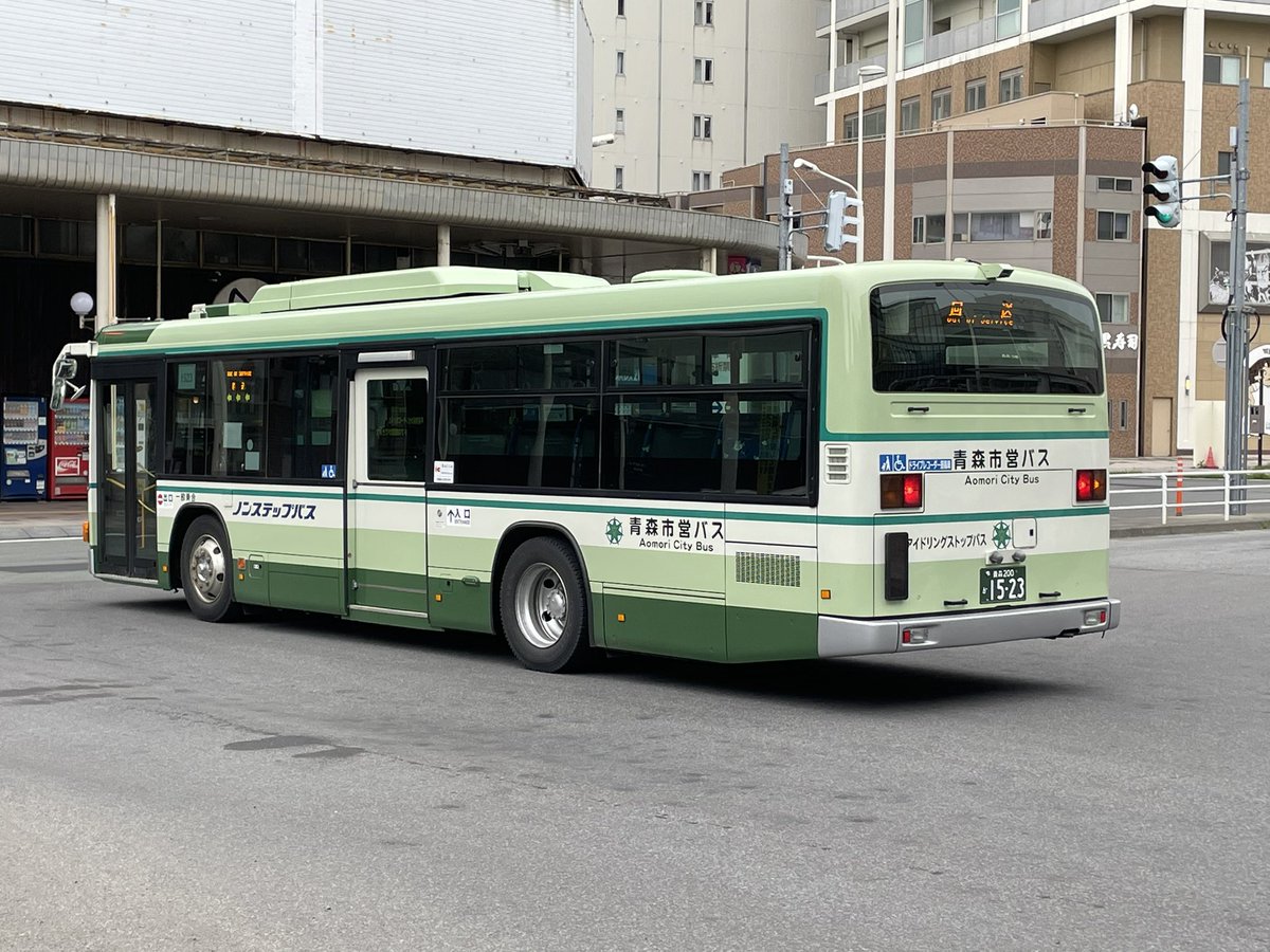 青森市営バス 1523号車 青森200か1523 いすゞエルガ 元都営バスT227