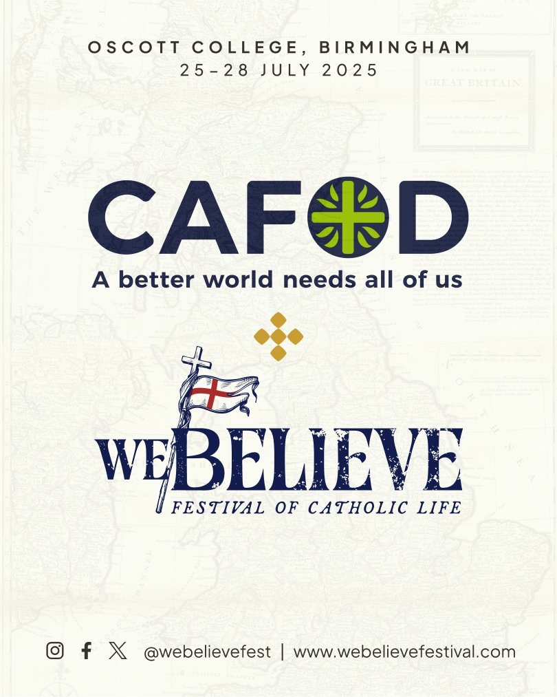 CAFOD (@cafod) on Twitter photo We're excited to take part in the <a href="/WeBelieveFest/">WeBelieve Festival</a> this July and it promises to be a wonderful celebration of Catholic life in the Jubilee year.
Guests from CAFOD will be there and you can buy tickets now. 🎫 ⤵️
webelievefestival.com We're excited to take part in the <a href="/WeBelieveFest/">WeBelieve Festival</a> this July and it promises to be a wonderful celebration of Catholic life in the Jubilee year.
Guests from CAFOD will be there and you can buy tickets now. 🎫 ⤵️
webelievefestival.com