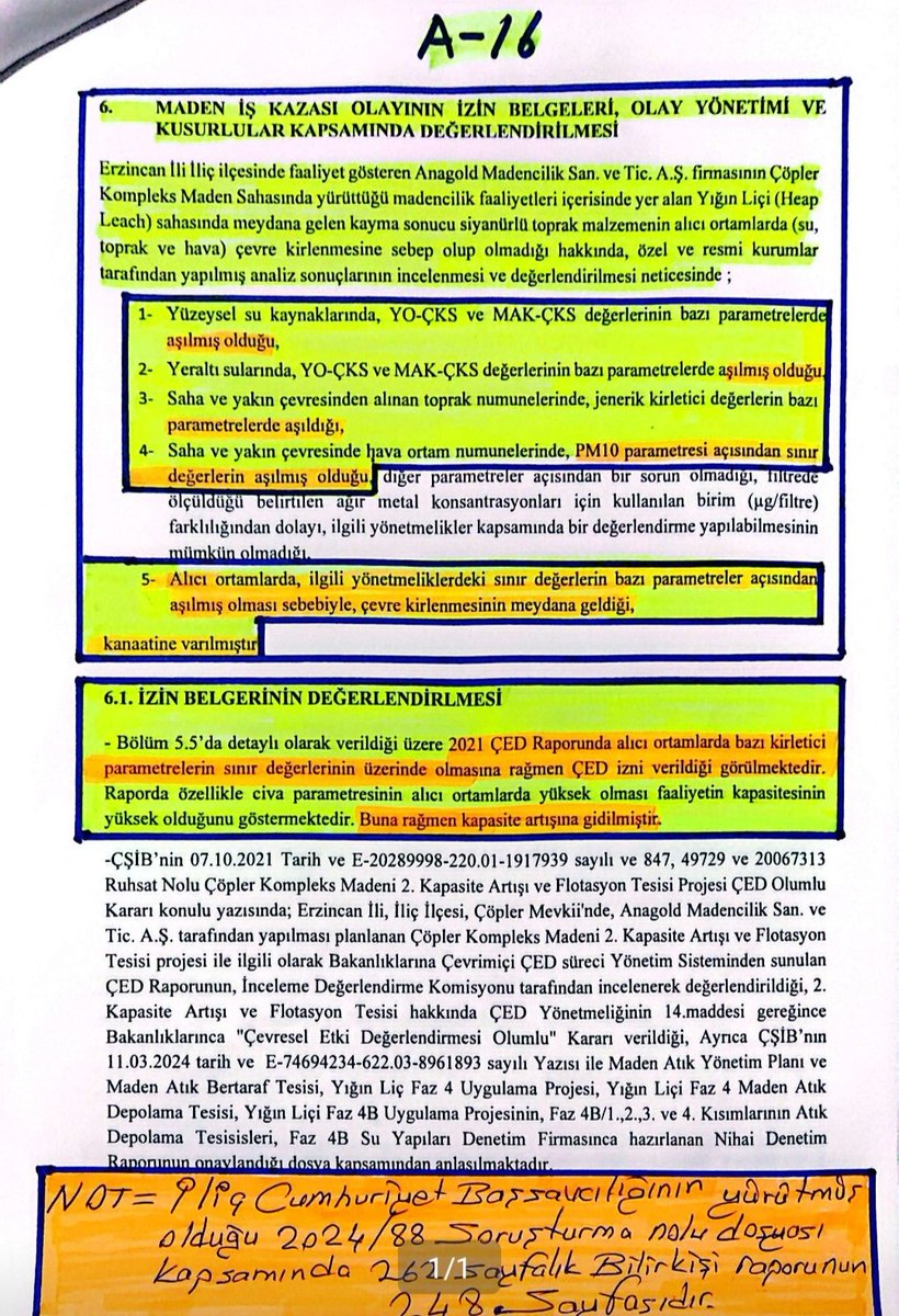 ✅✅✅ Çooook Önemli Milli Güvenlik sorunu mu arıyorsun buyur:

✅ÇEVRE ŞEHİRCİLİK ve ENERJİ BAKANI BU BELGELERİ İYİ İNCELEYİN, PAYLAŞIMLARIMI TAKİP ETTİĞİNİZİ DE BİLİYORUM, İLİÇ "ZEHİR" MADENİNİ TEKRAR FAALİYETE GEÇİRİRSENİZ SORUMLULUKTAN KURTULAMAZSINIZ.❗❗❗

✅Bu belgeler