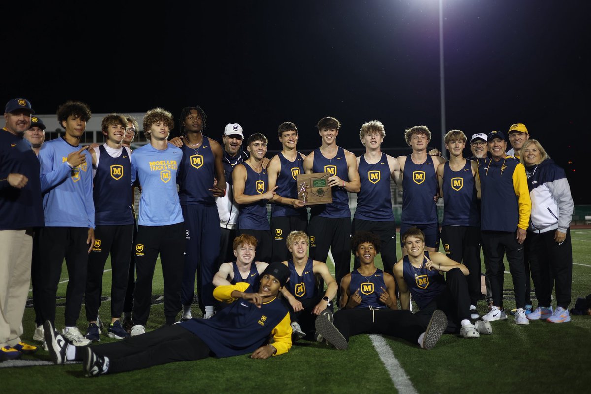 MoellerTrack's tweet image. 2025 OHSAA District Champions! 🏆

District Champs:
High Jump - Teague Boland (PR 6-6”)
4x200M Relay - Fogler, Adams, Butler, Barry 
110HH - Gavin Barry (14.76)
100M Dash - Matt Fogler (10.90)
Long Jump - Landen Adams (22-2.75)