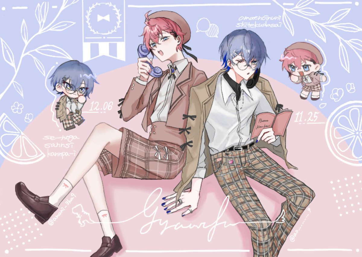 🐺💙ぎゃうるふ合作🎀🦖
めちゃ可愛いAKG···▸<a href="/amani_3ka9/">あまに△</a>  
#紙とウェン #ドロウイング