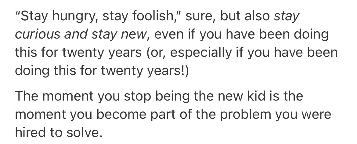 themgmtconsult's tweet photo. Your client can hire experts anywhere. 

Do you know what they can't find that easily?

Someone with deep knowledge who still asks the naive questions that change everything. 

The best consultants have low tolerance for bullsh*t. They "consistently stay the new kid": https://t.co/L4WRCf3LHw