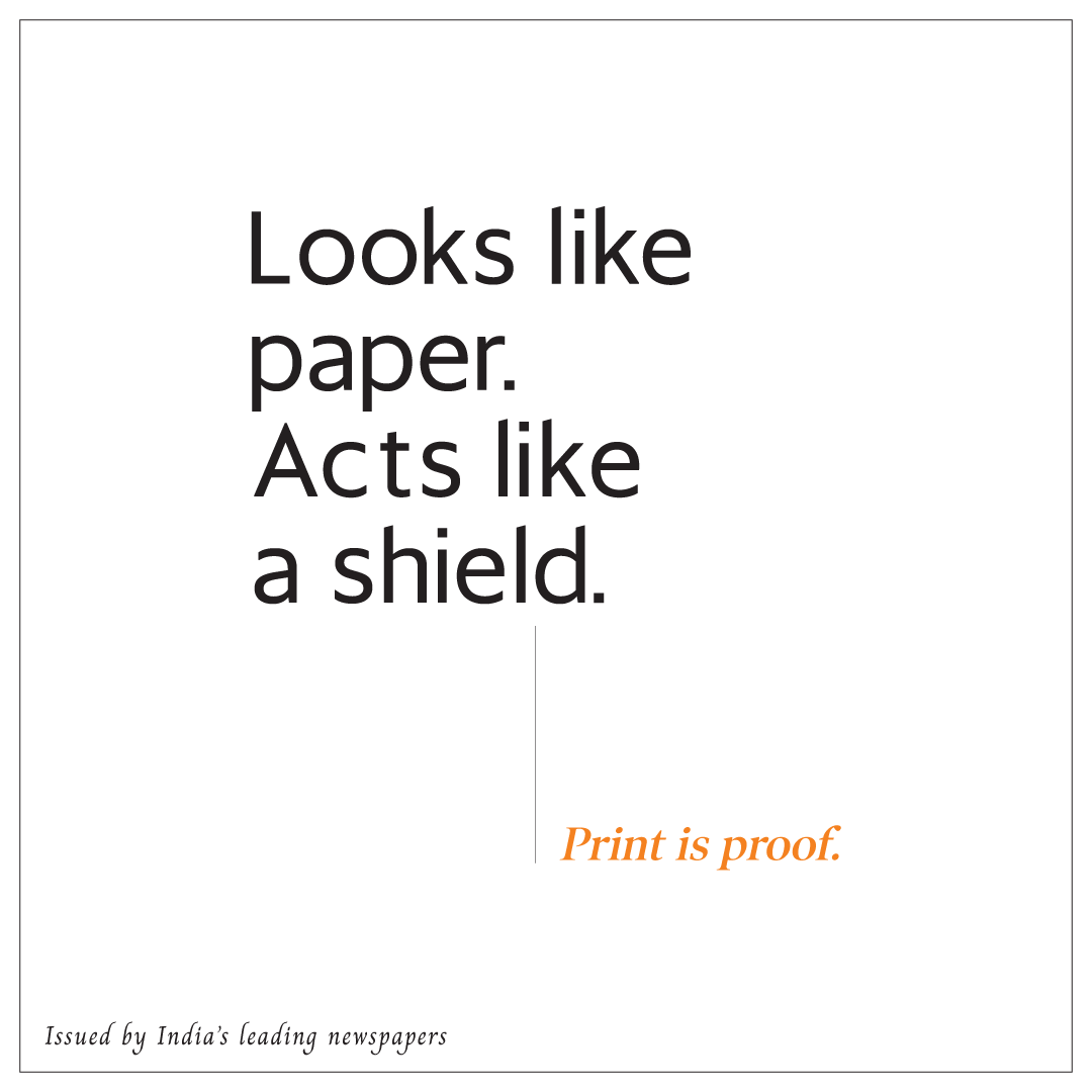 livemint's tweet photo. In the fog of war, speed can mislead. Misinformation can move faster than facts or reason, playing into the enemy's hands. So, choose news that's vetted, verified, and confirmed. Choose Print. Because sometimes, the truth is literally a matter of life and death.
#PrintIsProof | @livemint @htTweets @DainikBhaskar
@timesofindia @ttindia @eenadulivenews @AmarUjalaNews @Live_Hindustan @EconomicTimes
@NavbharatTimes @mataonline @Vijaykarnataka @Divya_Bhaskar @MarathiDivya @mid_day @Nai_Dunia @MyAnandaBazar @eenadulivenews
